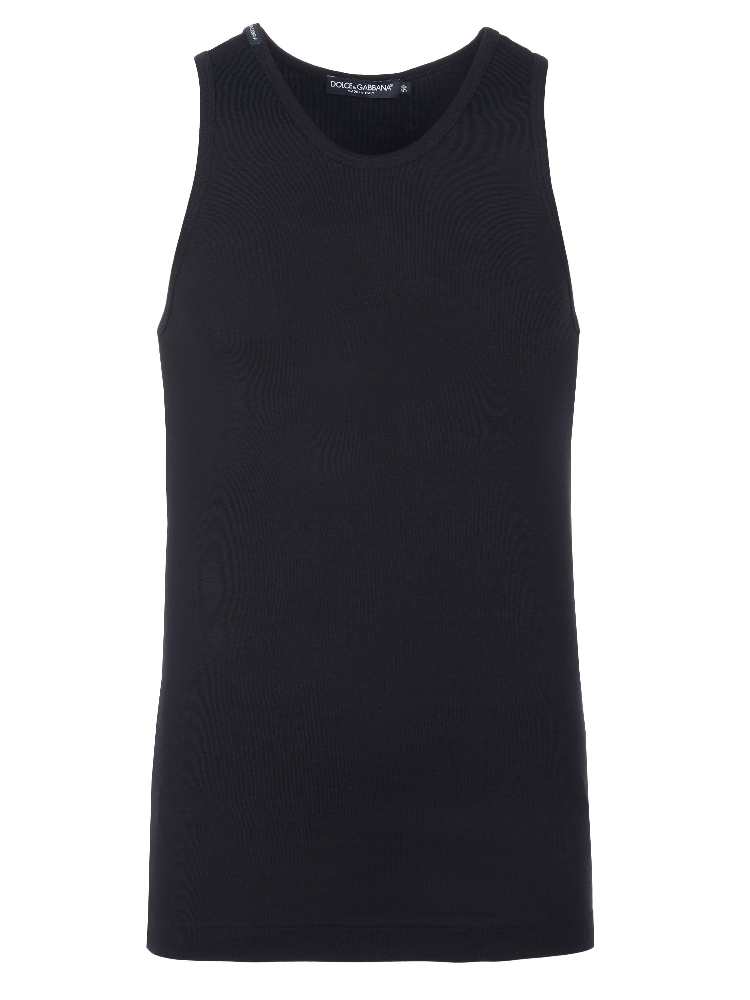 DOLCE & GABBANA T-Shirt Dolce & Gabbana Tanktop schwarz