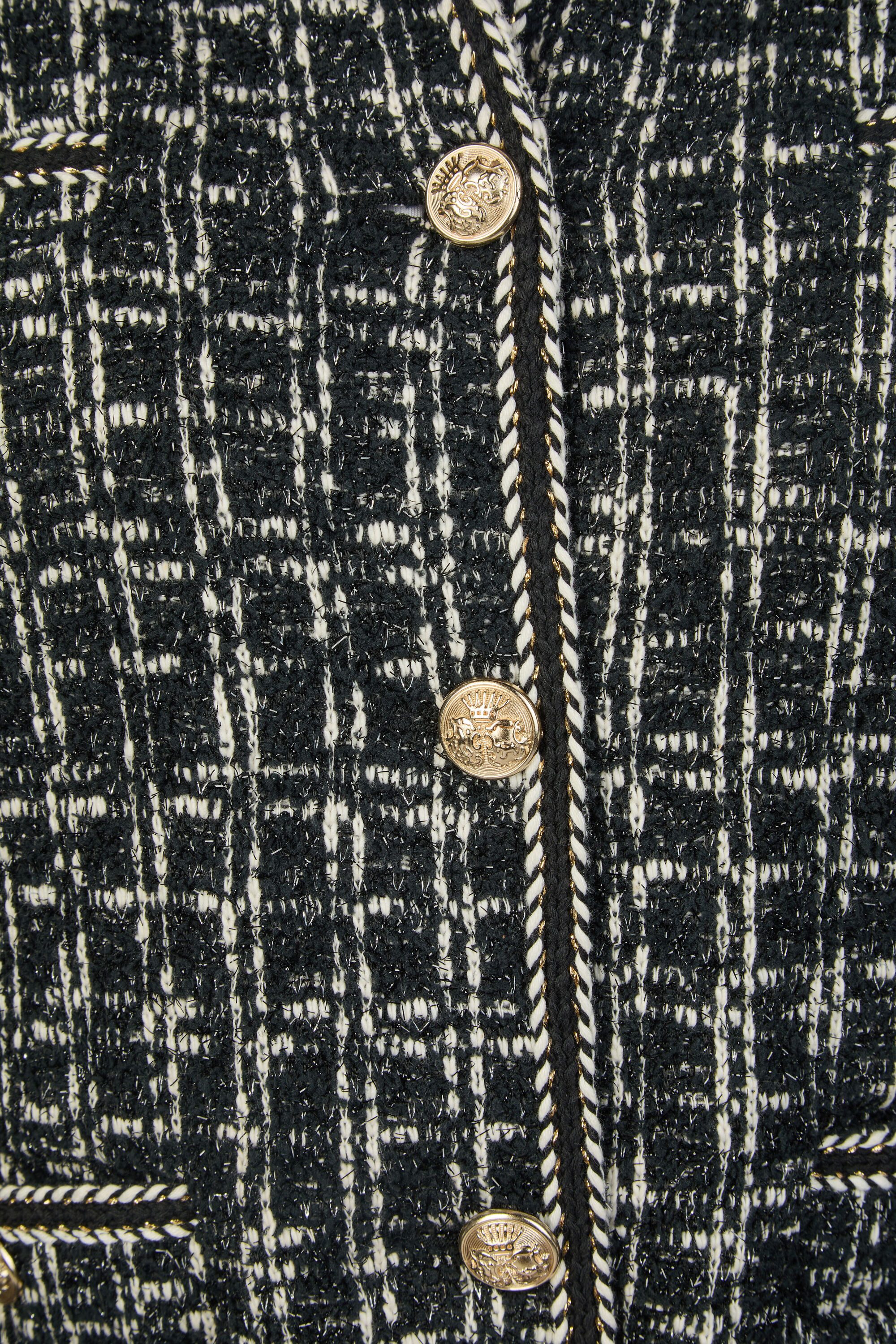 White Label Blouson (1-St) mit Zierband und Schmuckknöpfen aus Metall