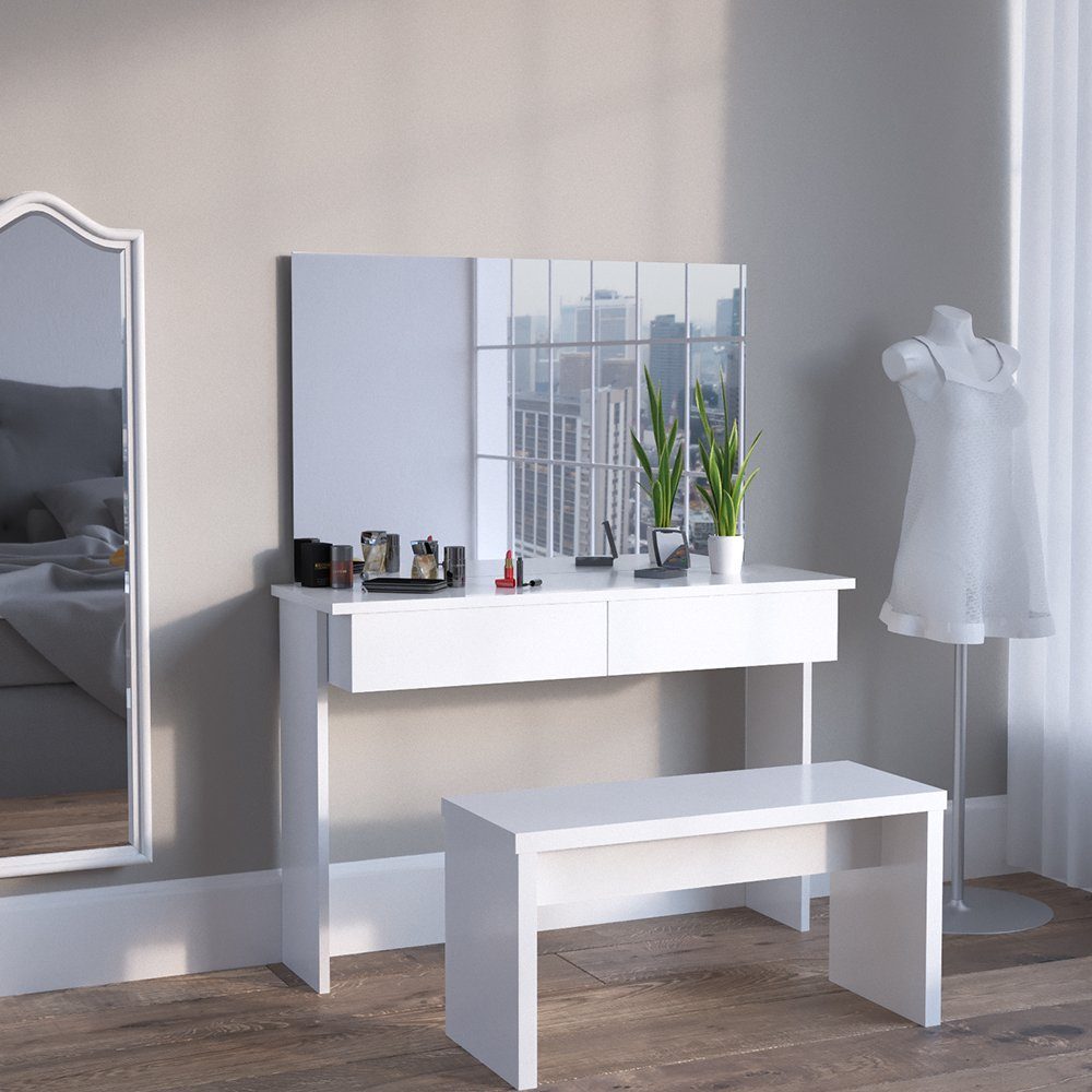 Vicco Schminktisch Azur, Weiß, 120 cm günstig online kaufen