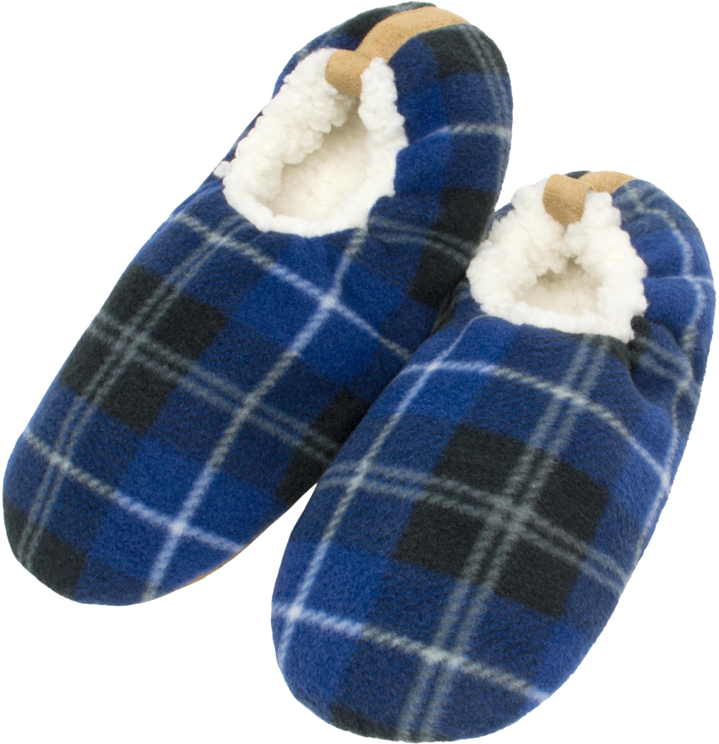 normani Herren-Slipper Hausschuhe Karo Hausschuh (1 Paar) mit weichem Lammfellimitat und ABS-Sohle
