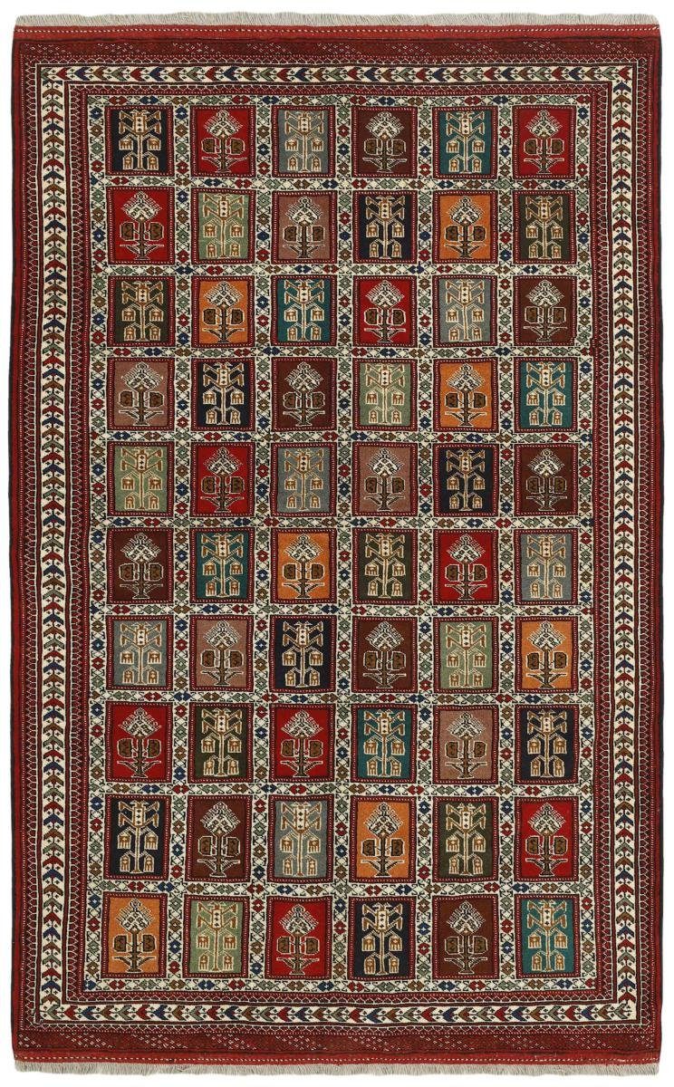 Orientteppich Turkaman 154x242 Handgeknüpfter Orientteppich / Perserteppich, Nain Trading, rechteckig, Höhe: 6 mm