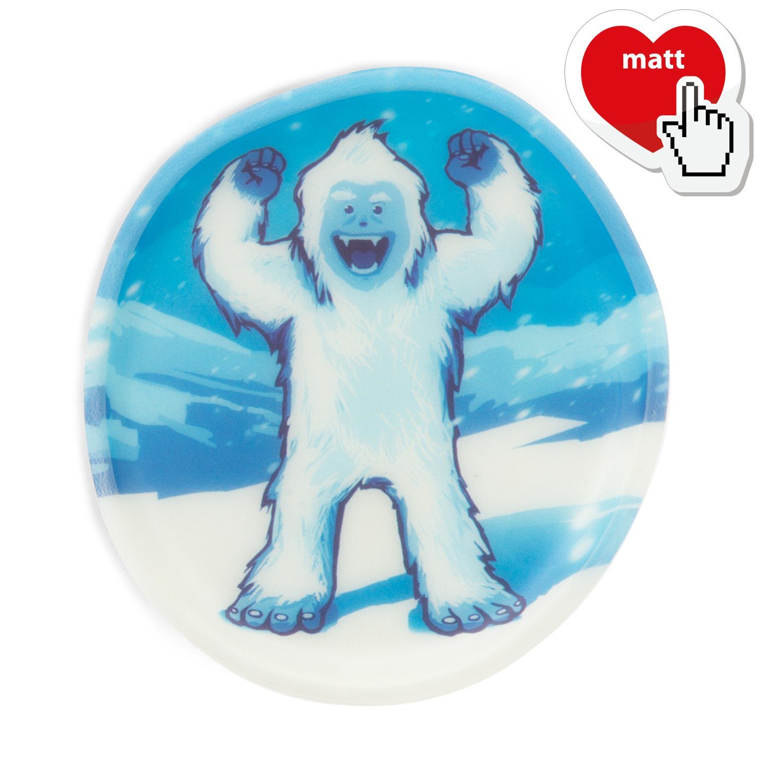 ergobag Taschenanhänger Glow in the dark-Klettie Yeti