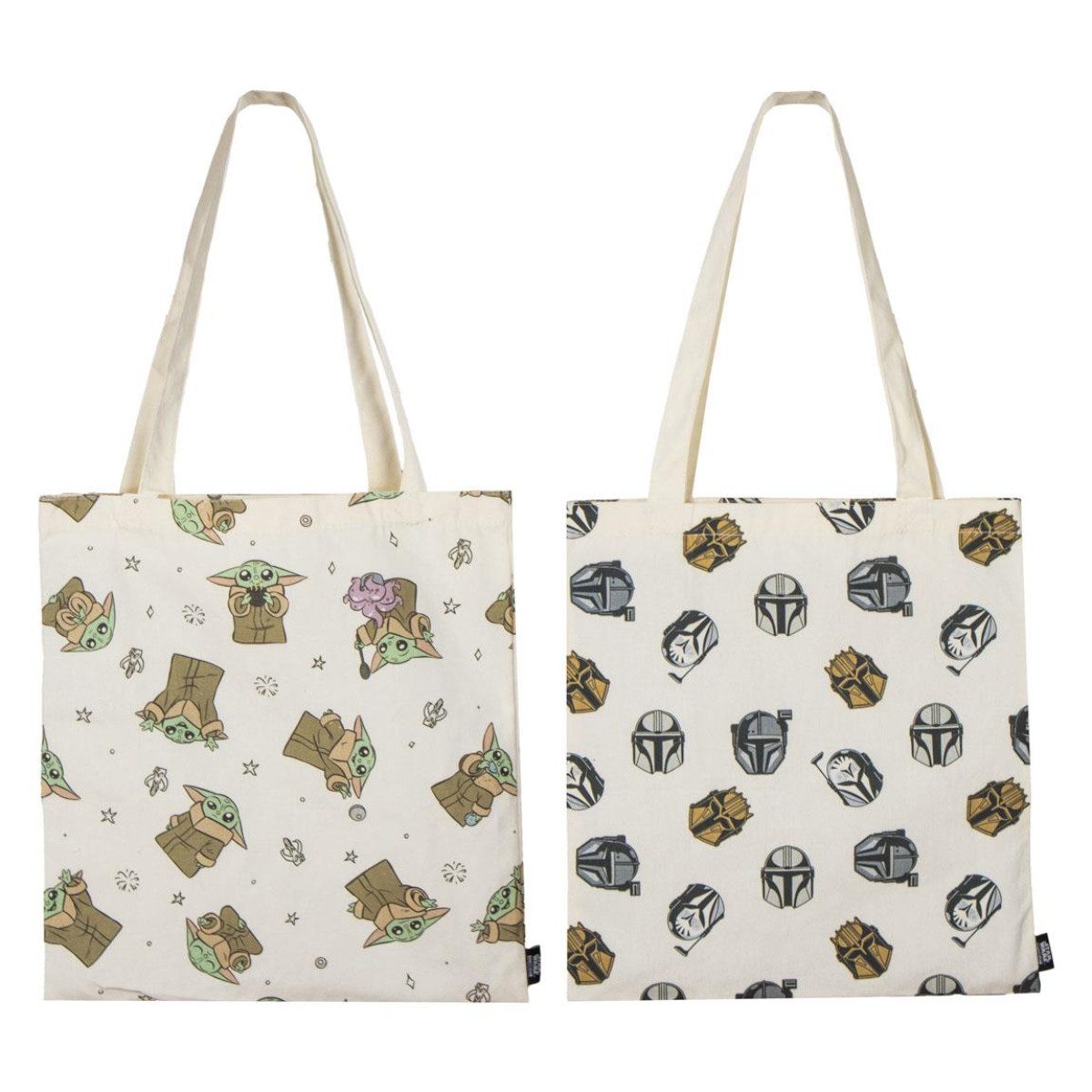 The Mandalorian Shopper 2'er Set Shopper Bag für Erwachsene mit leichtem Material