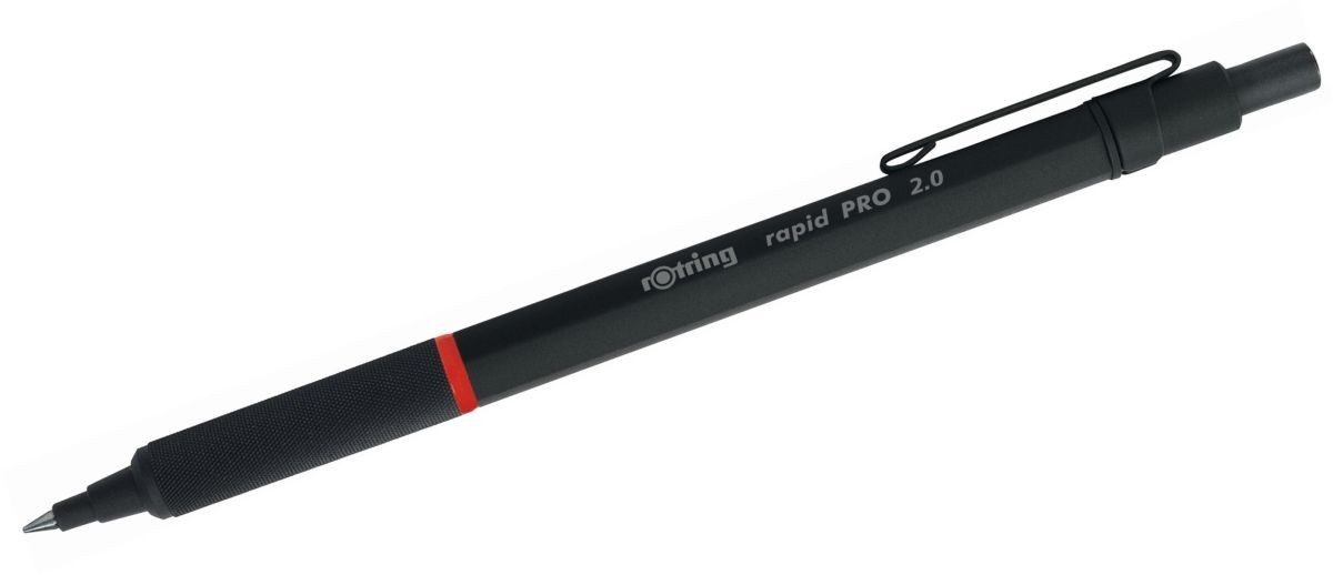 ROTRING Bleistift Feinminenbleistift rapid Pro 2,0mm HB matt schwarz