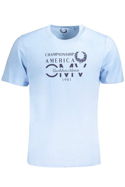 GIAN MARCO VENTURI T-Shirt Herren T-Shirt Blau: Kurzarm, Rundhals, Modernes günstig online kaufen