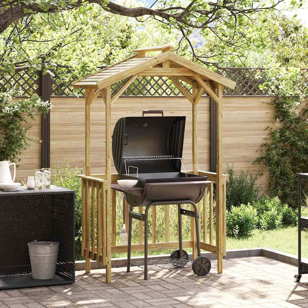 vidaXL Gartenhaus Grillhütte 133,5 x 63 x 200 cm Imprägniertes Kiefernholz
