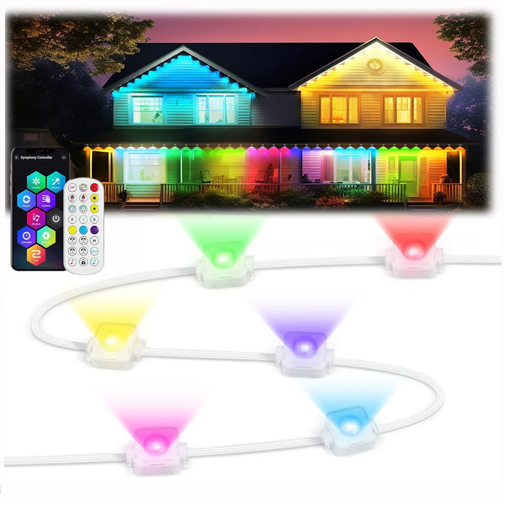 Rosnek LED Stripe RGB Lichtstreifen Außen IP67 Smart LED Streifen Dimmbar T günstig online kaufen