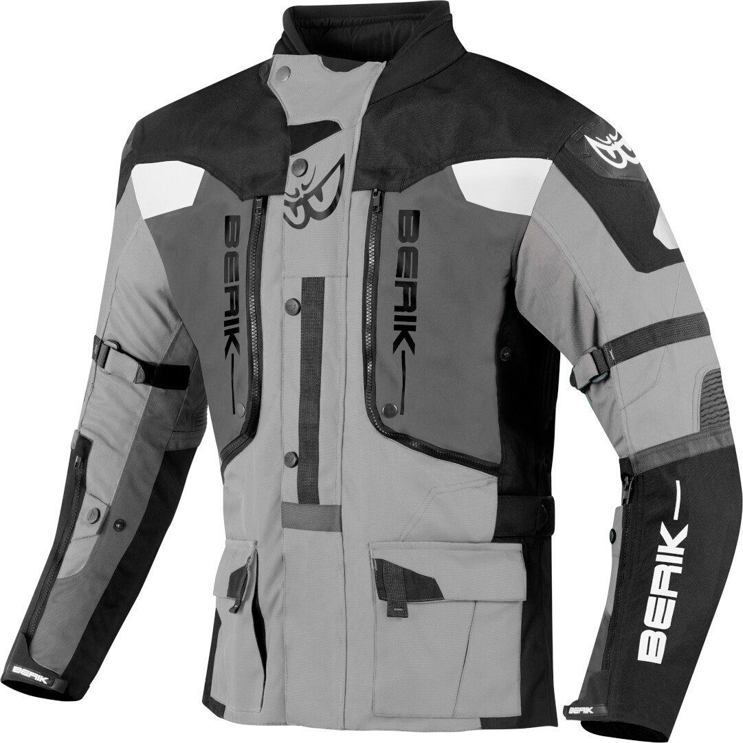 Berik Motorradjacke Dakota wasserdichte 3in1 Motorrad Textiljacke Black/Anthracite/Grey