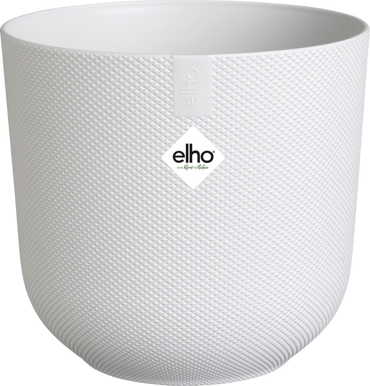 Elho Blumentopf Elho Übertopf Jazz Kunststoff seidenweiß Ø 17 x 15