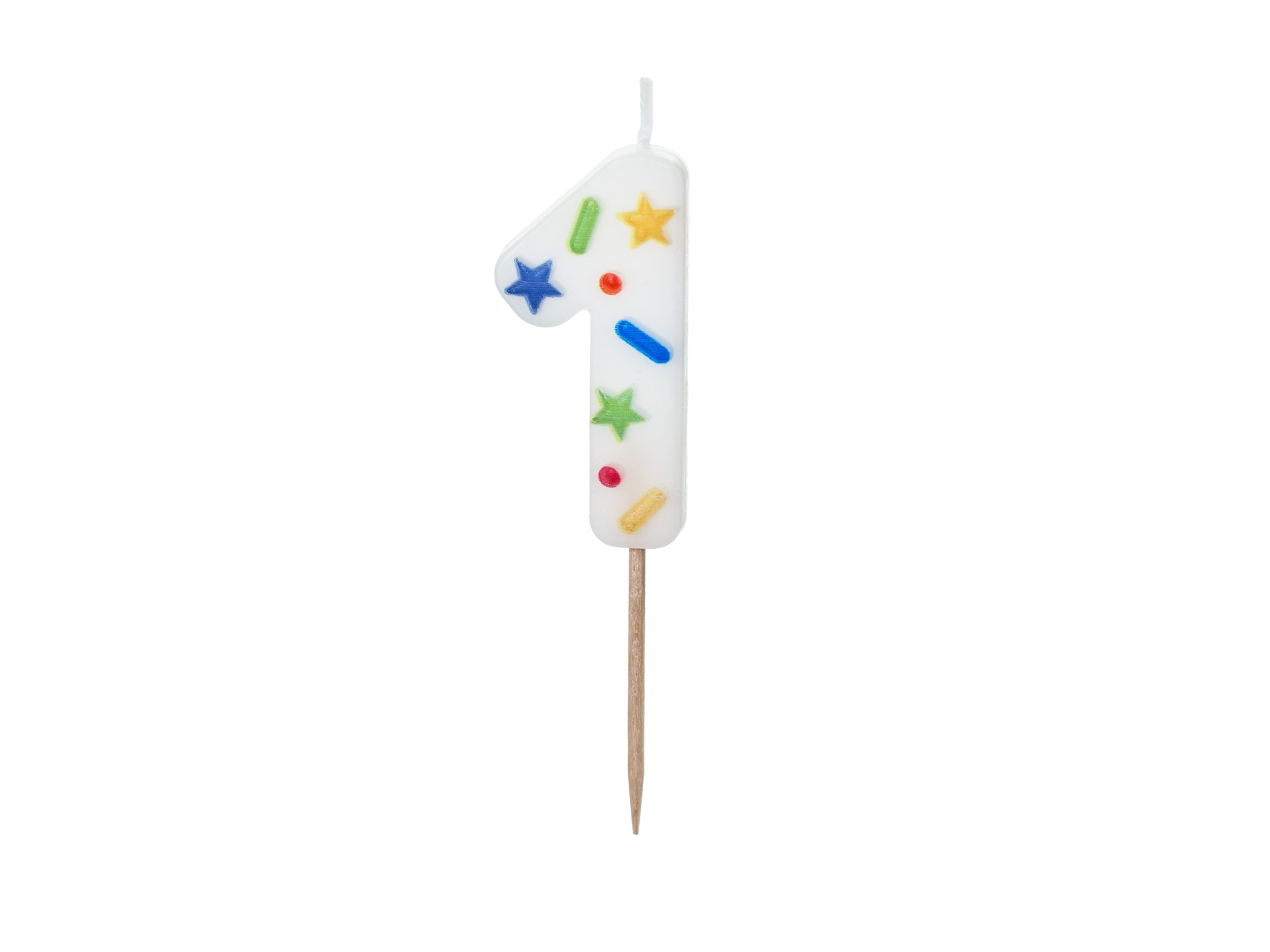 partydeco Geburtstagskerze Kerzenzahl #1, 5,5 cm günstig online kaufen