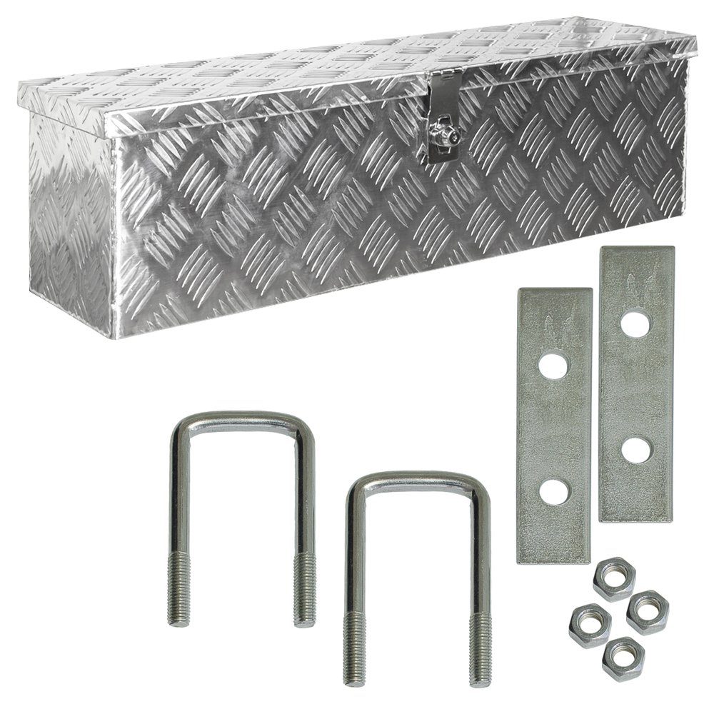 Anhänger-Deichselbox Truckbox Deichselkasten D035 inkl. Montagesatz Aluminium Deichselbox