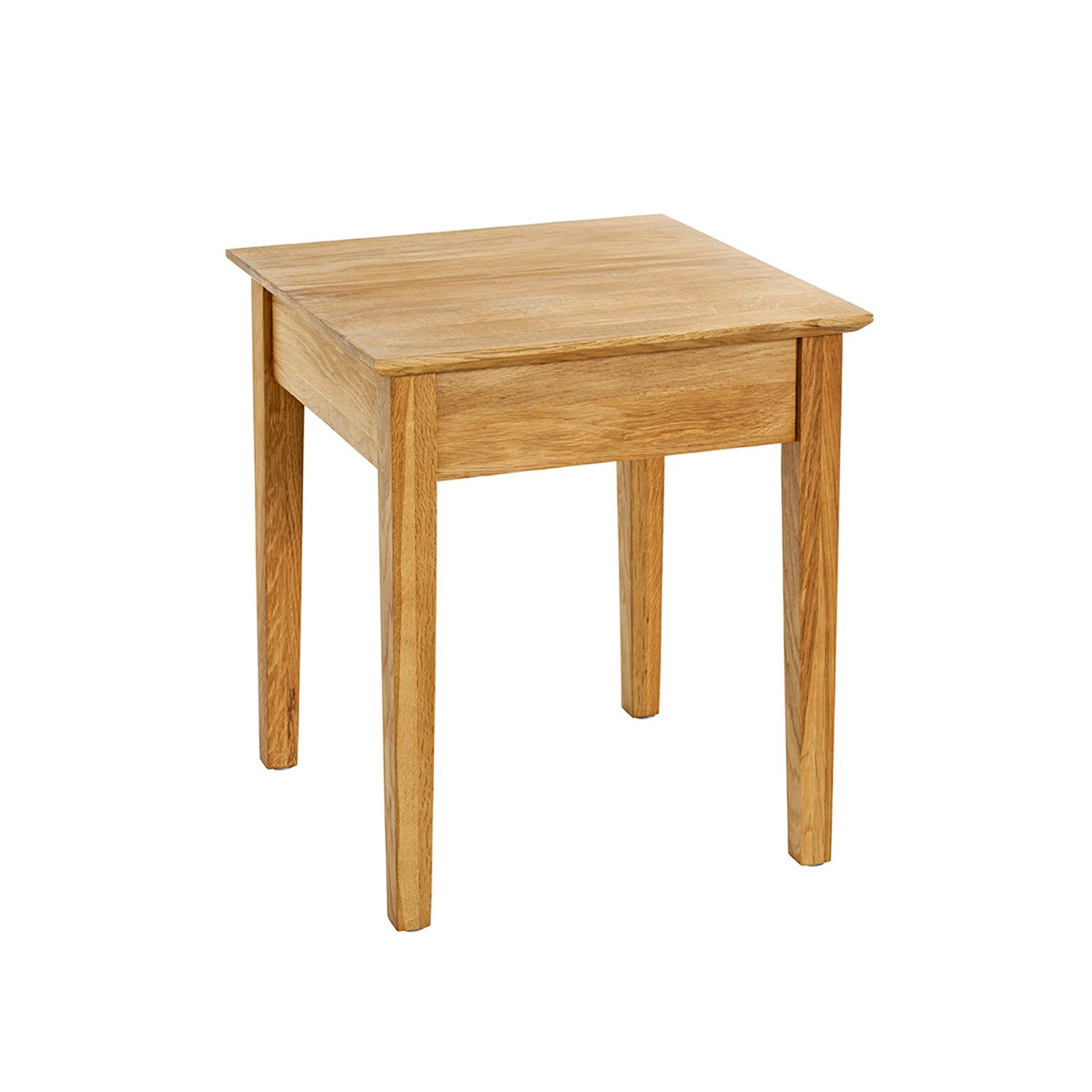 Beistelltisch Tisch - eiche aus Massivholz - H. 52cm x B. 45cm - Sofatisch - Deko