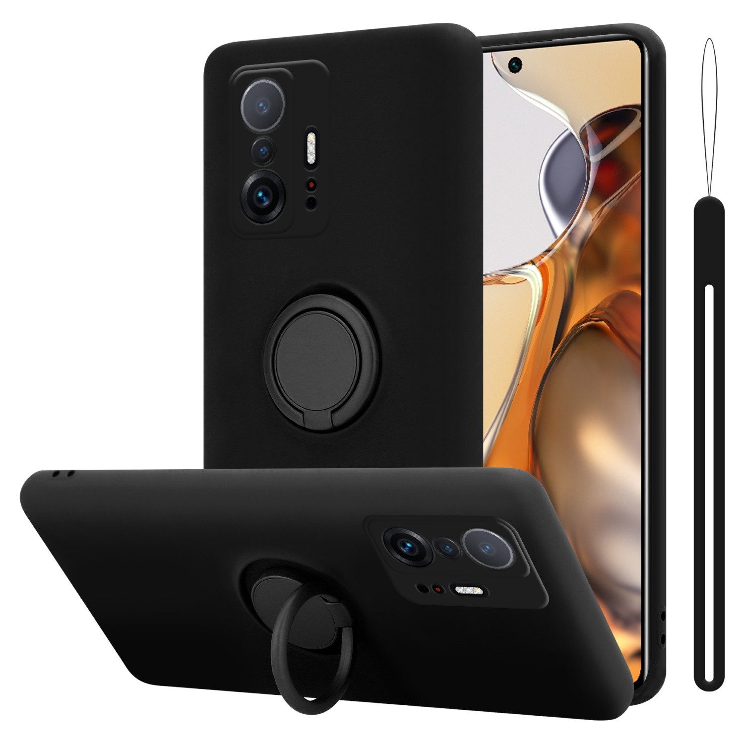 Cadorabo Handyhülle für Xiaomi 11T / 11T PRO Hülle Xiaomi 11T / 11T PRO, Robustes Hard Case - Handy Schutzhülle - Hülle - Back Cover Bumper