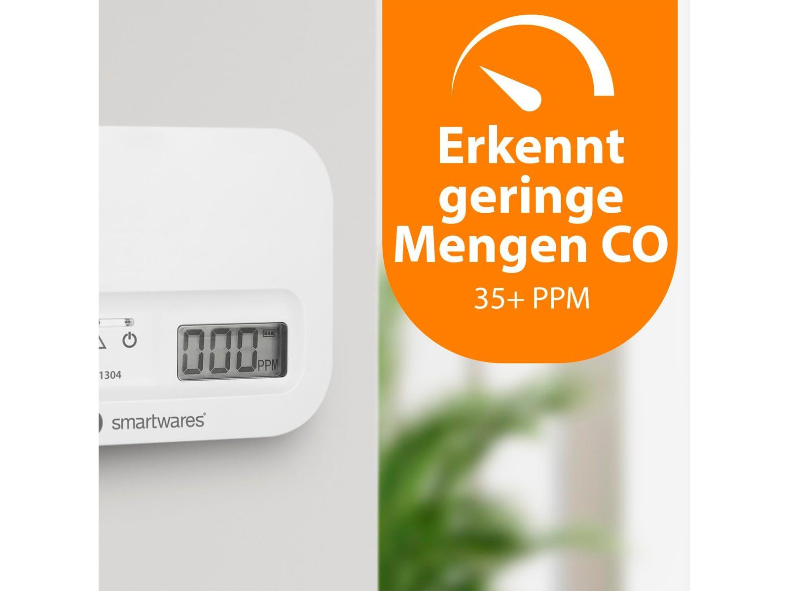 smartwares CO-Melder (Kohlenmonoxid Melder CO Messer Warngerät-e Warner Kaminofen Gas-Therme) – Bild 5 von 5