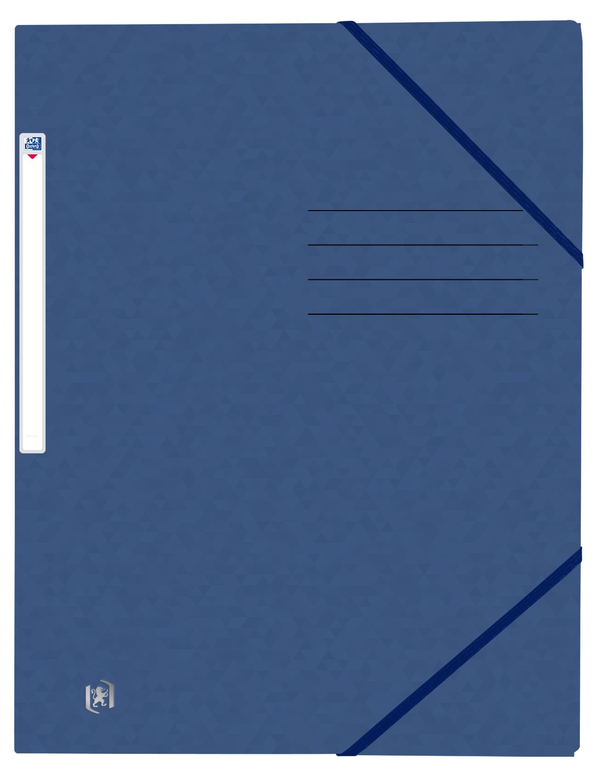 OXFORD Organisationsmappe Oxford Eckspannermappe Top File+, DIN A4, dunkelblau
