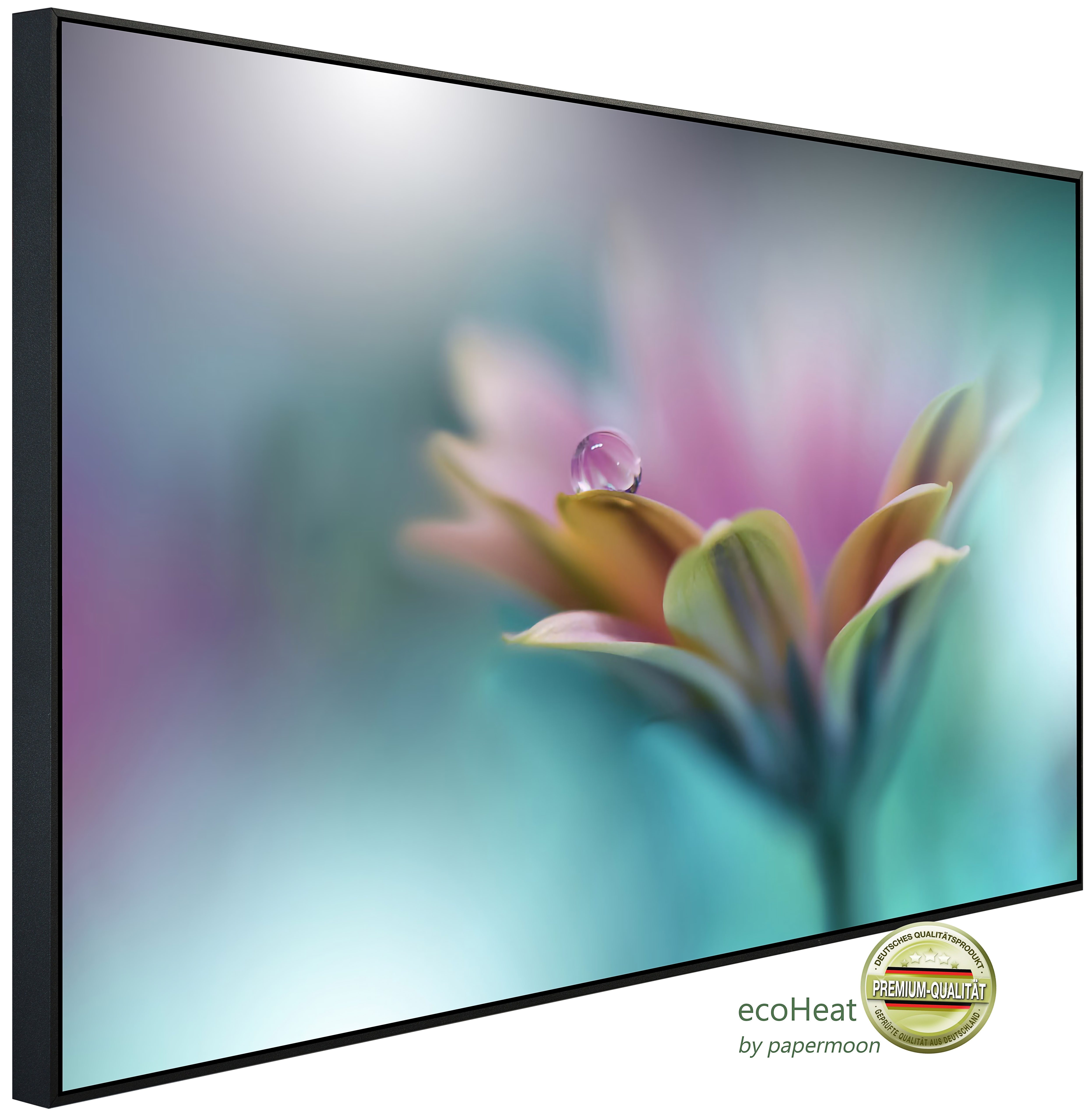 Papermoon Infrarotheizung INFRAROT-BILD-HEIZUNG, Blume, TÜV-Rheinland/GS zertifiziert, angenehme Strahlungswärme