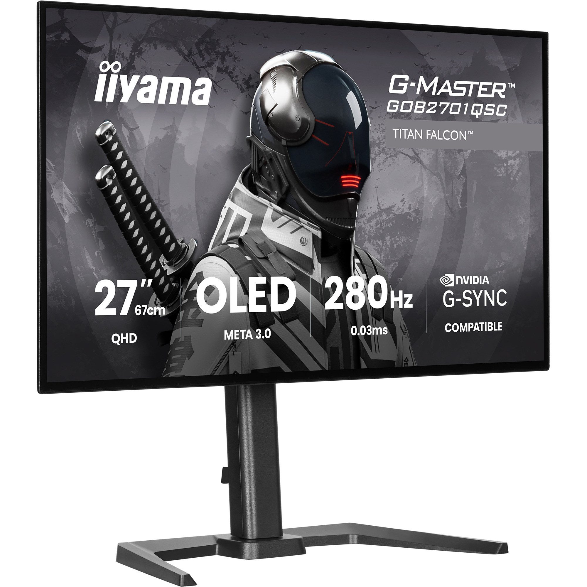 Iiyama iiyama G-Master GOB2701QSC-B1 OLED, TFT-Monitor (2560 x 1440 px, 0.03 ms Reaktionszeit)