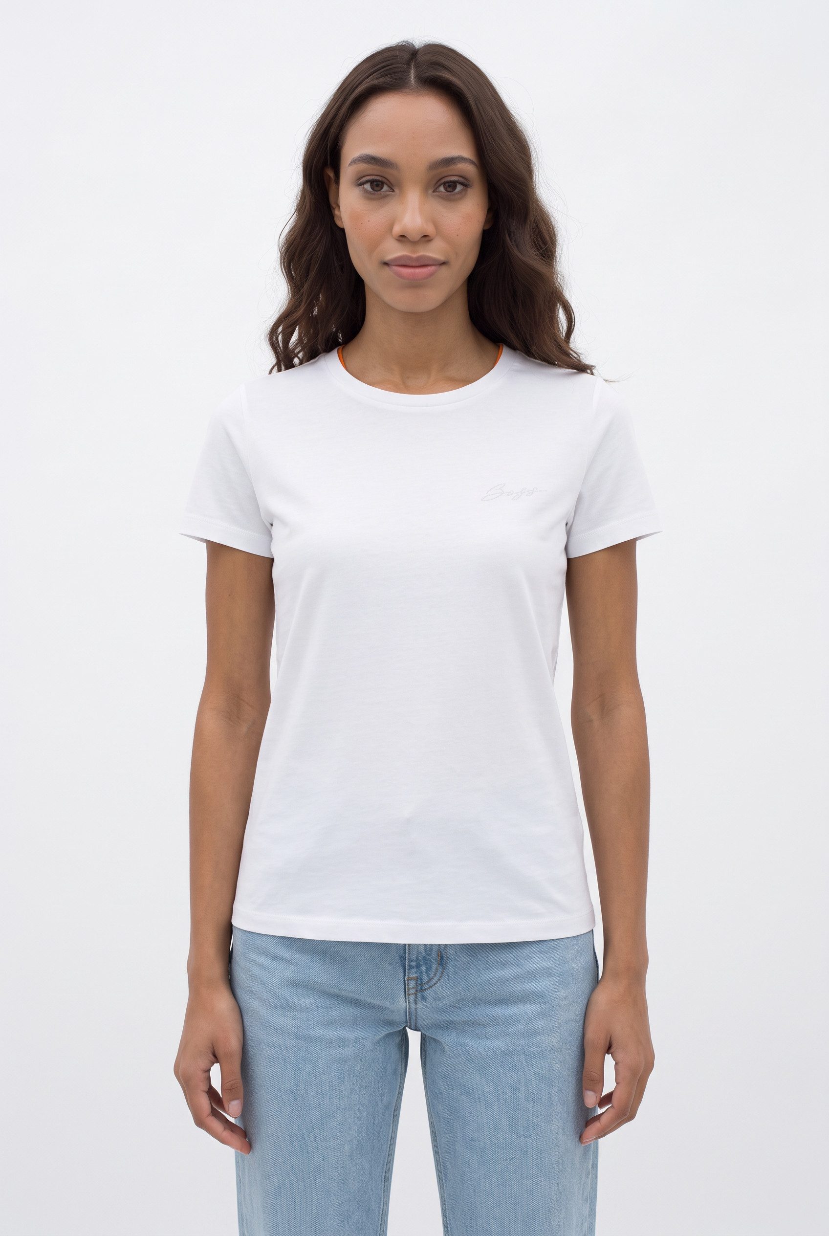 BOSS ORANGE T-Shirt Elove Premium Damenmode in Baumwollqualität, Slim Fit