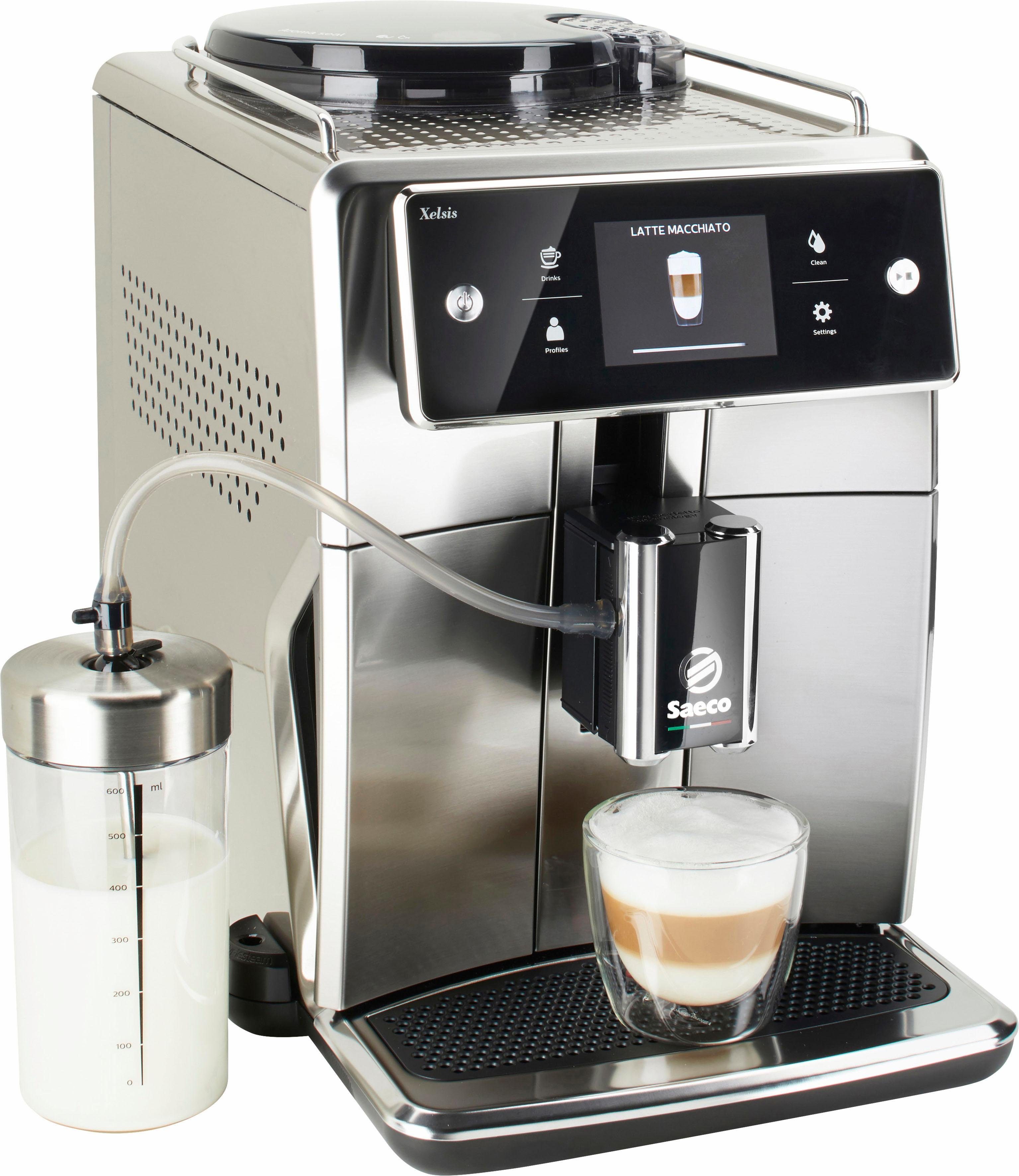 Saeco Kaffeevollautomat SM7685/00 Xelsis, 15 Getränke, Front und Seiten