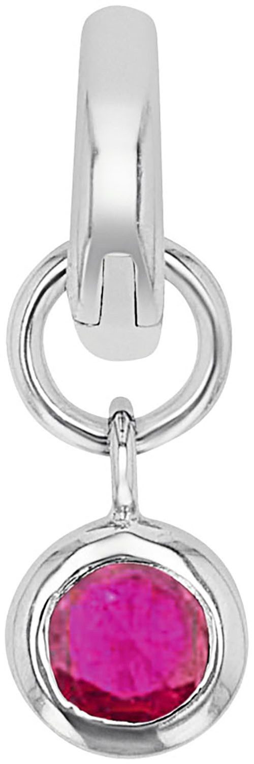 Amor Charm-Einhänger Geburtsstein, mit Zirkonia (synth) oder Stein (synth)