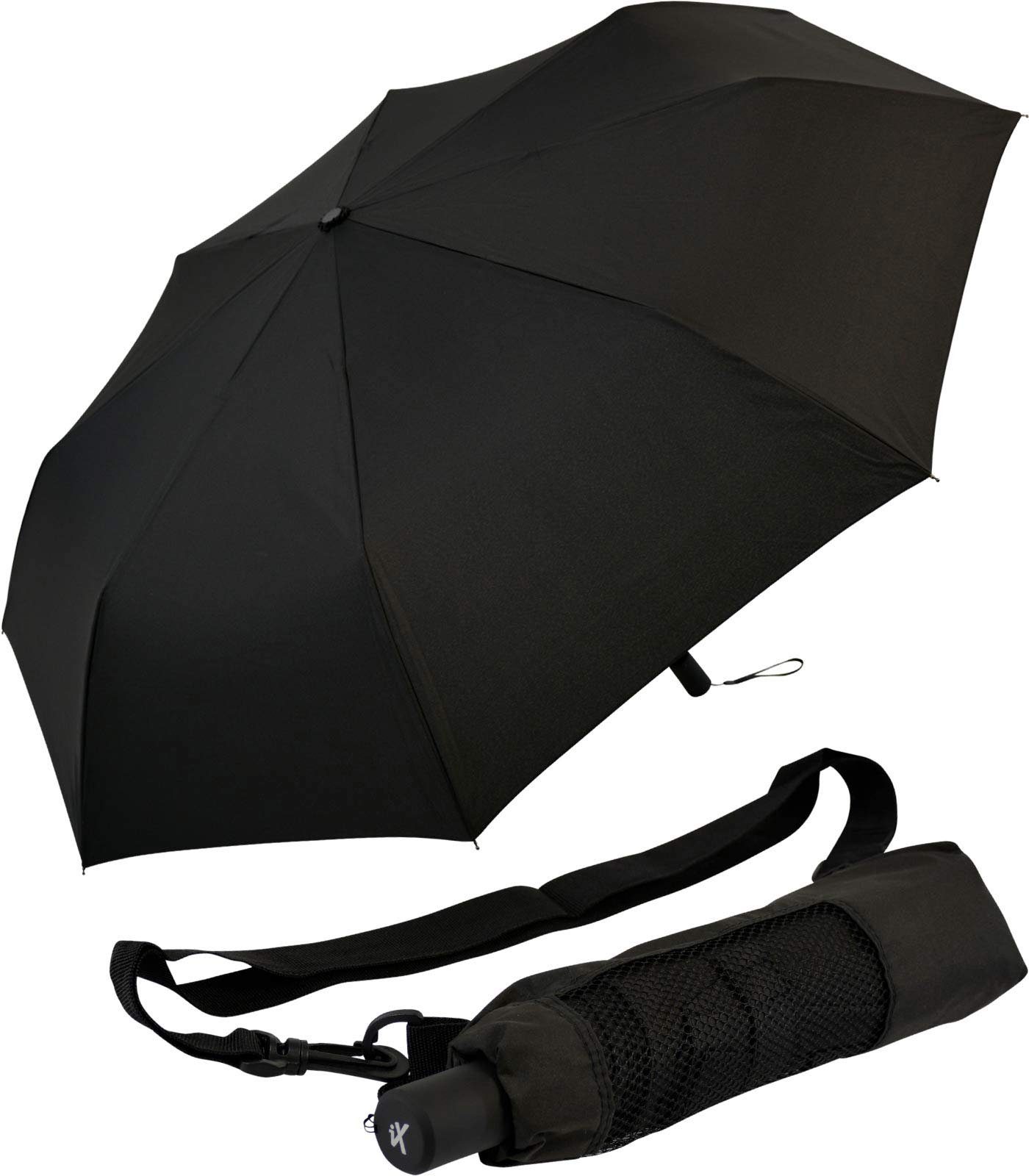 iX-brella Trekkingschirm Trekking Schirm XXL 115cm mit Umhängetasche, sehr-groß