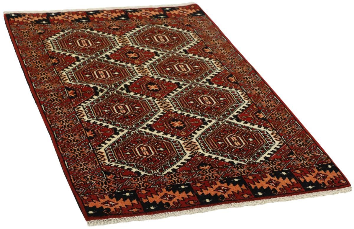 rechteckig, Turkaman Orientteppich 84x126 Handgeknüpfter Trading, mm Nain Perserteppich, Orientteppich Höhe: / 6