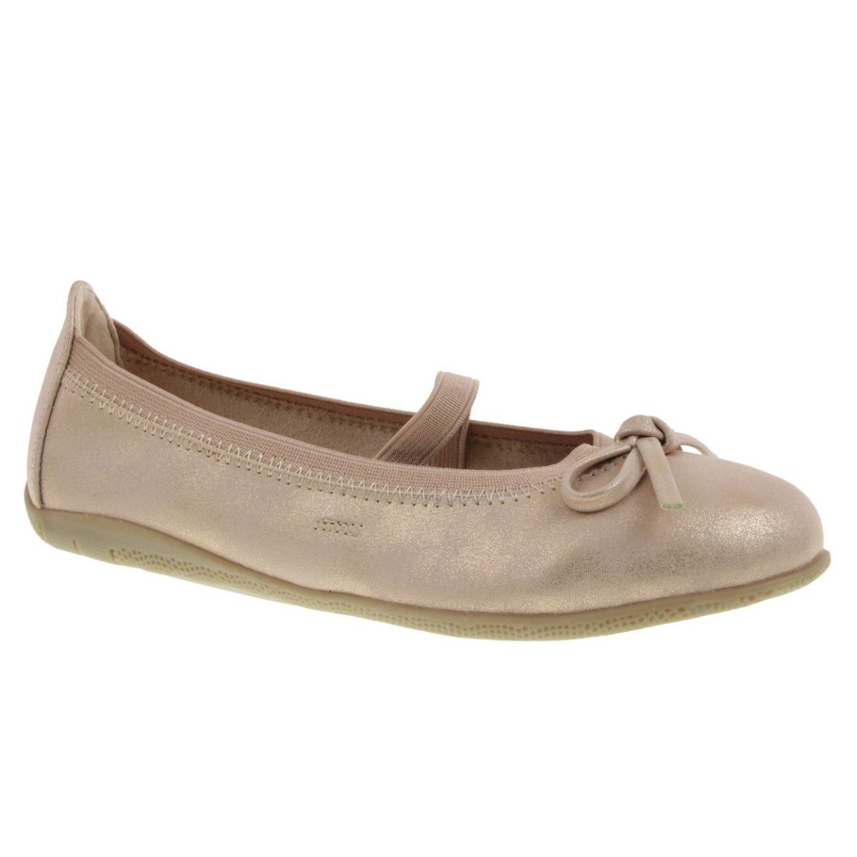 Indigo sportlicher Ballerina Spangenschuh Riemchen Ballerina