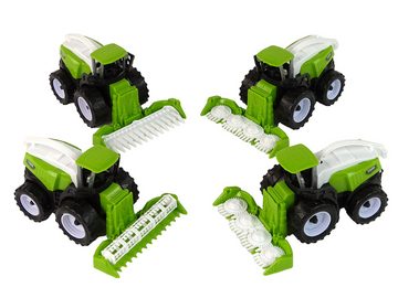 LEAN Toys Spielzeug-Traktor Landmaschinen Set Traktor Bauer Bauernhof Maschinen Spielzeug