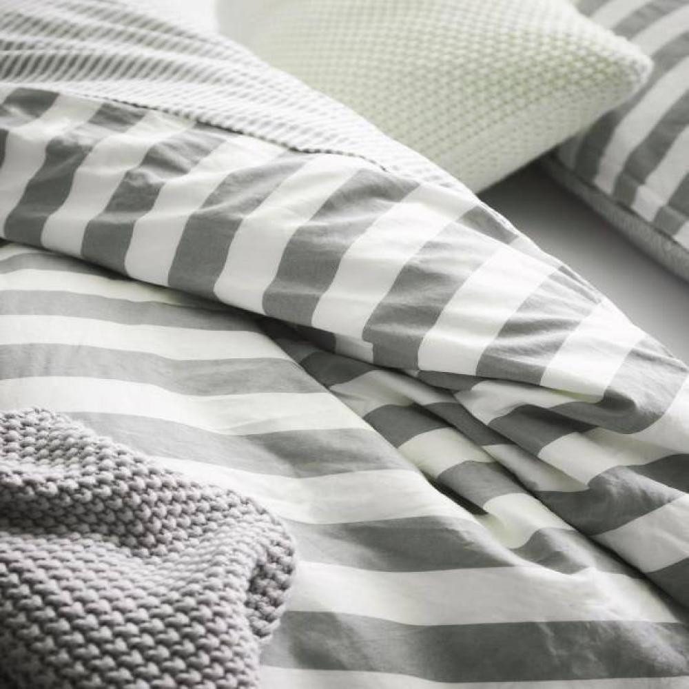 Marc O'Polo Home Постельное белье Mikkeli Grey 135 x 200 cm, Perkal, 2 teilig