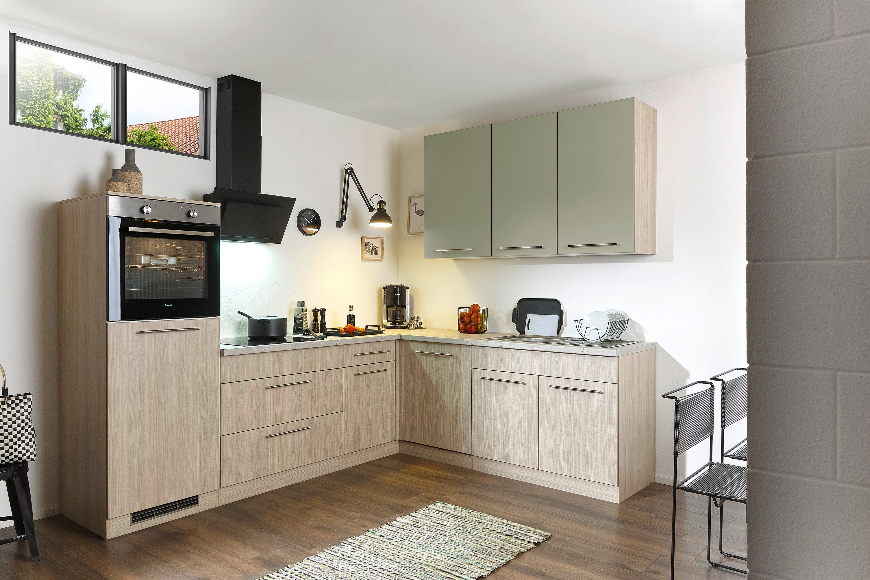 wiho Küchen Winkelküche Filo, wahlweise mit E-Geräten, Stellbreite 260/220 cm