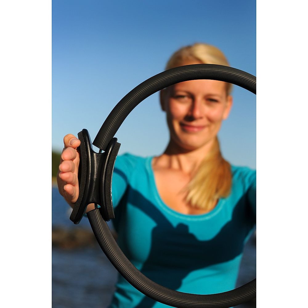 SISSEL Pilates-Ring Pilates-Ring Circle, Gummiummantelter Fiberglasring mit Kunststoffgriffen