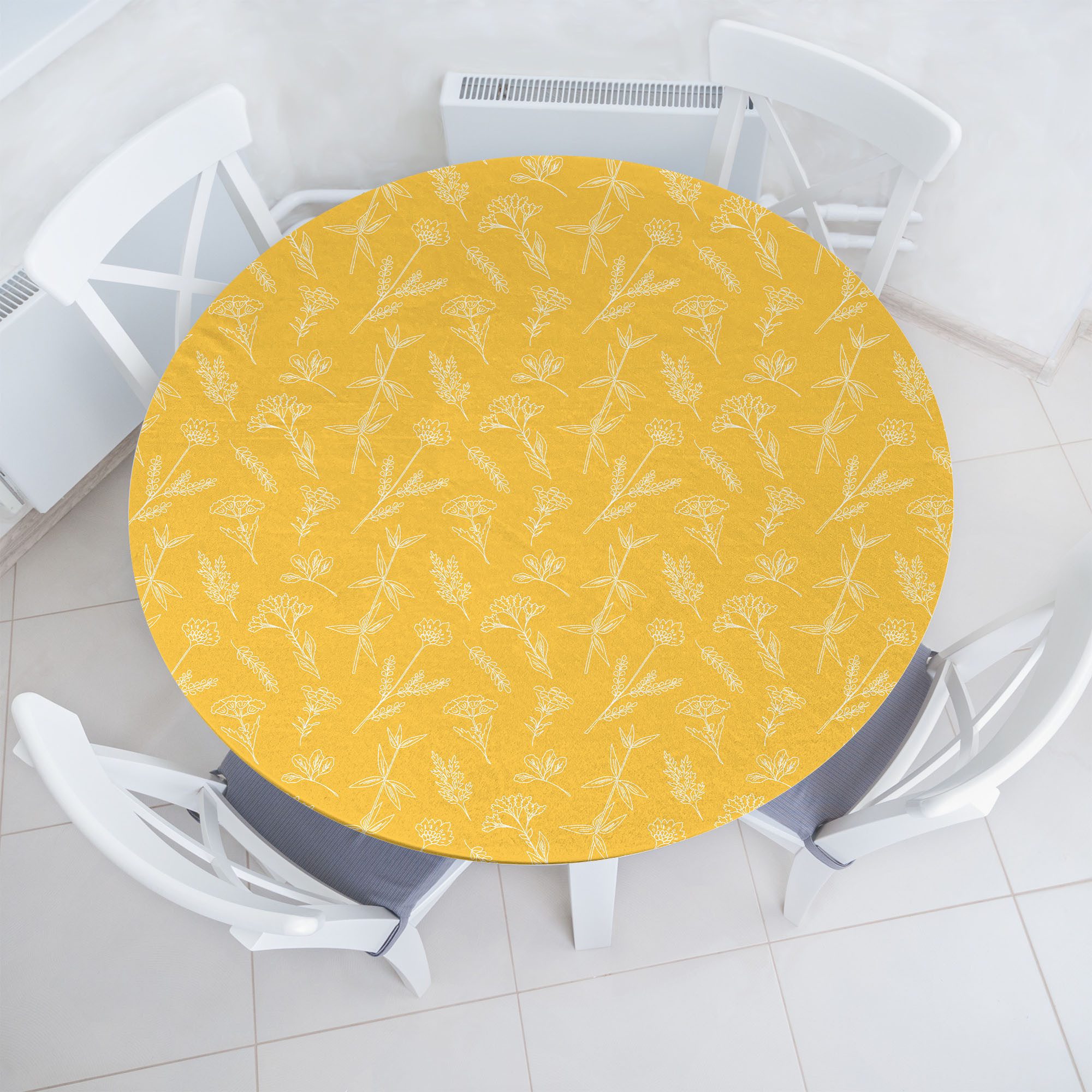 Tischdecke Rundum-elastische Stofftischdecke