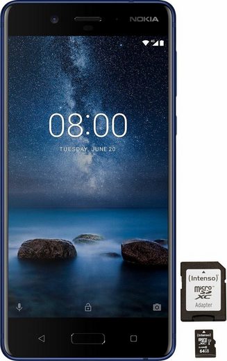 Nokia 8 mit 64GB Speicherkarte Smartphone (13,46 cm/5,3 Zoll, 64 GB Speicherplatz, 13 MP Kamera)