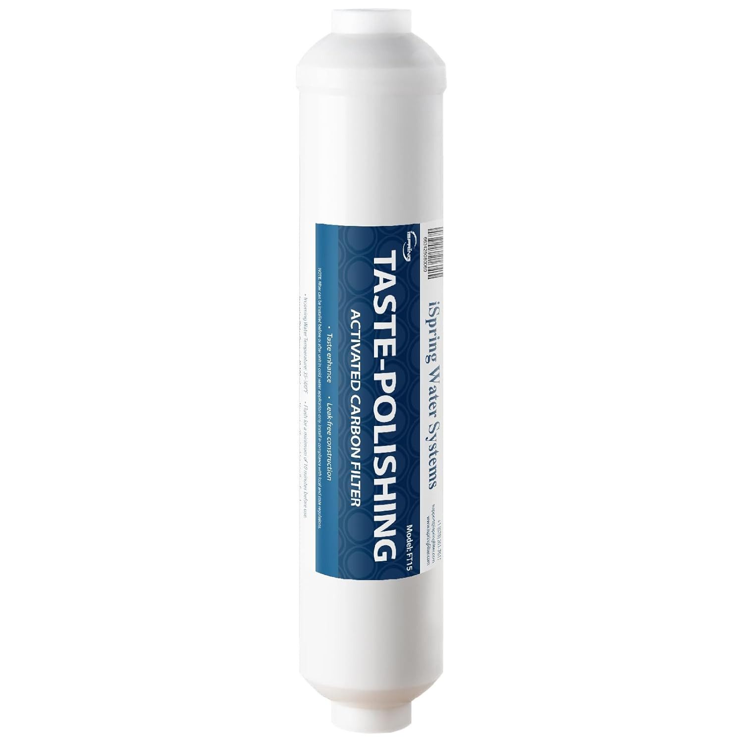 iSpring Ersatzfilter FT15 25 cm für 5. Stufe (Nachkohle) in Umkehrosmoseanlagen