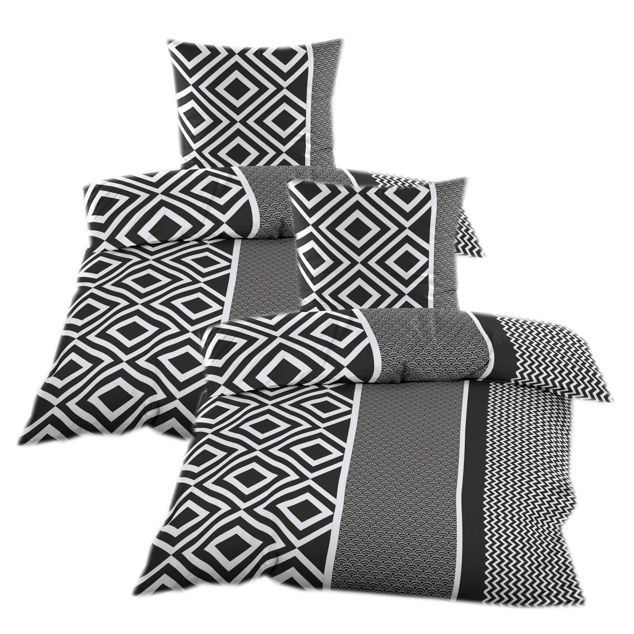 Casa Colori Bettwäsche Biber 135x200 cm mit Reißverschluss 2tlg. oder 4tlg. günstig online kaufen