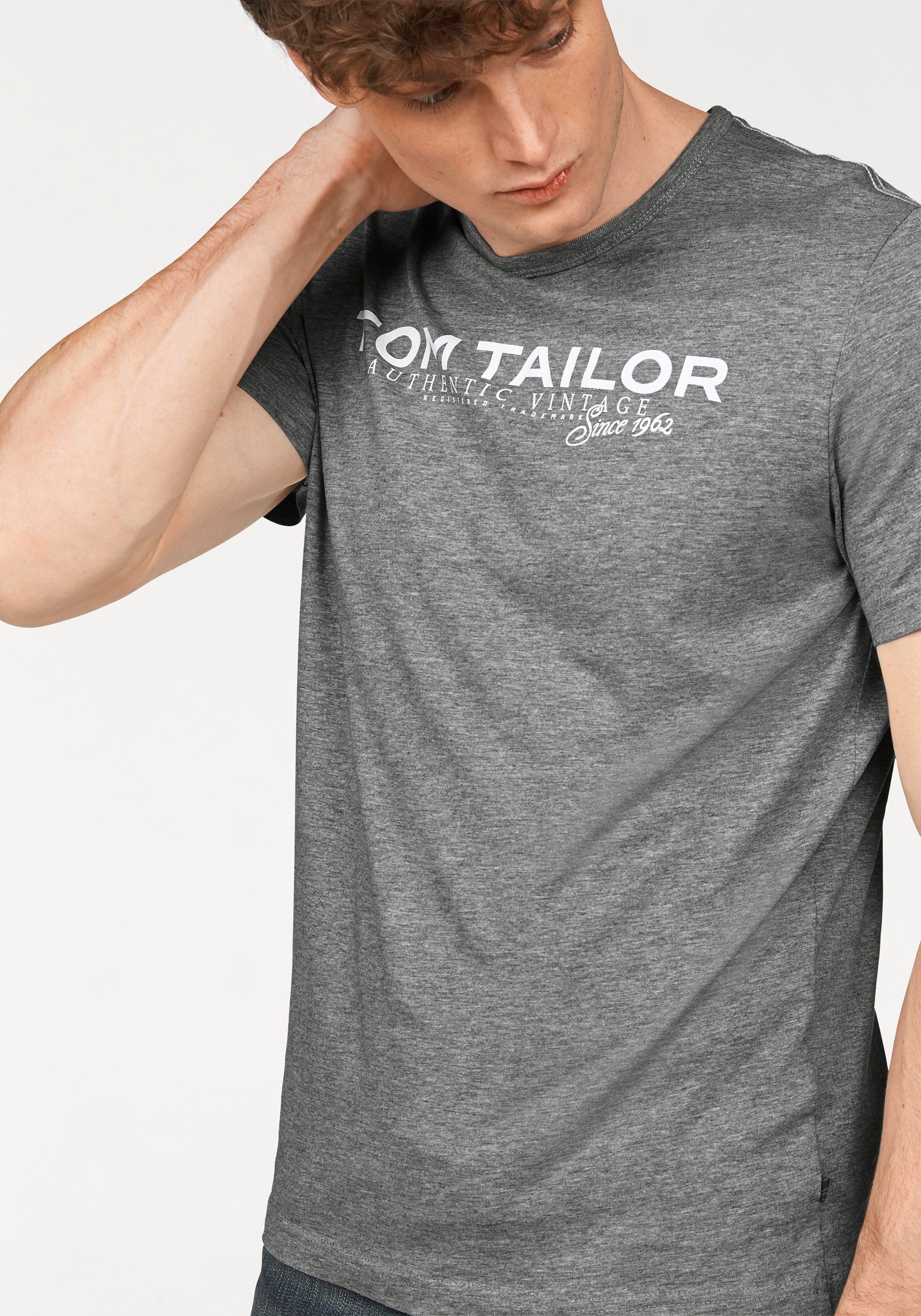 TOM TAILOR Rundhalsshirt mit Logoprint