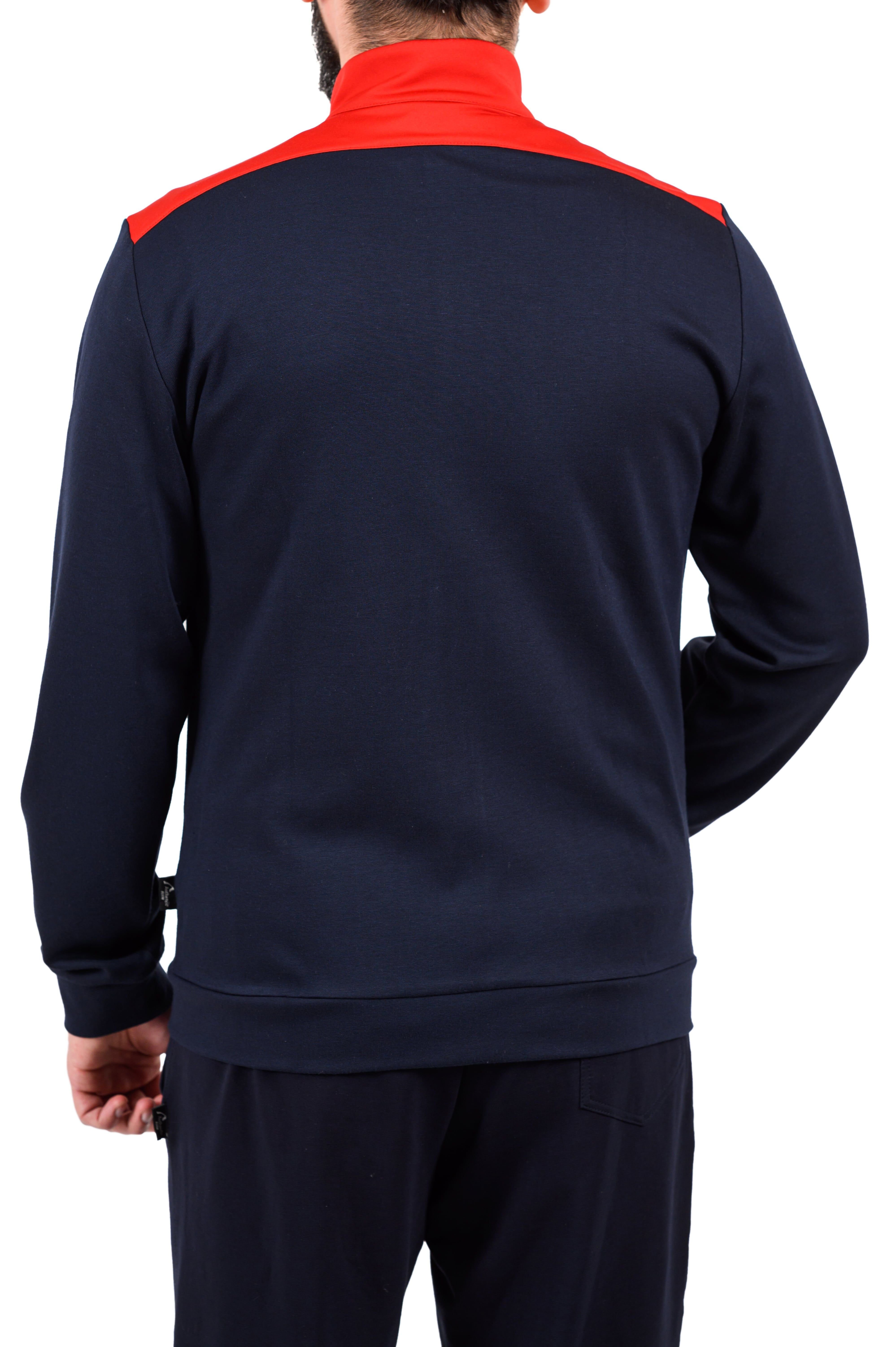 Authentic Klein Sportanzug Herren Sport- und Freizeitanzug in Marine und Rot