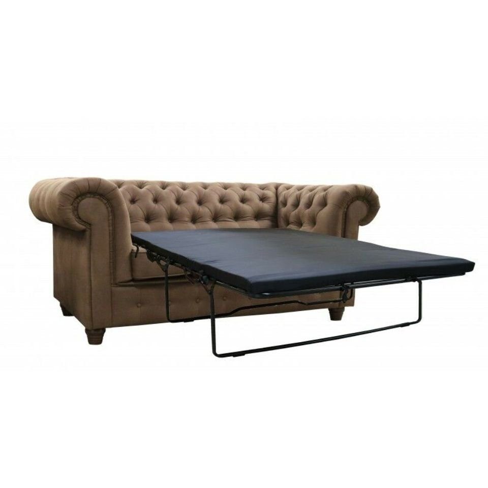 JVmoebel Sofa, Chesterfield Cambridge 2 Sitzer Sofa Büro Couch mit Bettfunktion Sofa
