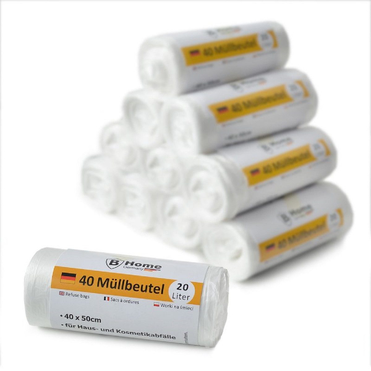 B-Home Müllsack Hochwertige Abfallbeutel/Müllbeutel verschiedene Größen