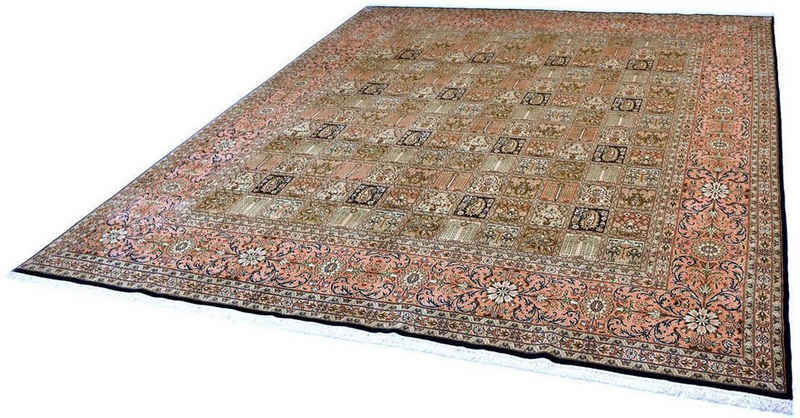 Seidenteppich Gum 8398, Kayoom, rechteckig, Höhe: 10 mm, Einzelstück mit Zertifikat, Wohnzimmer