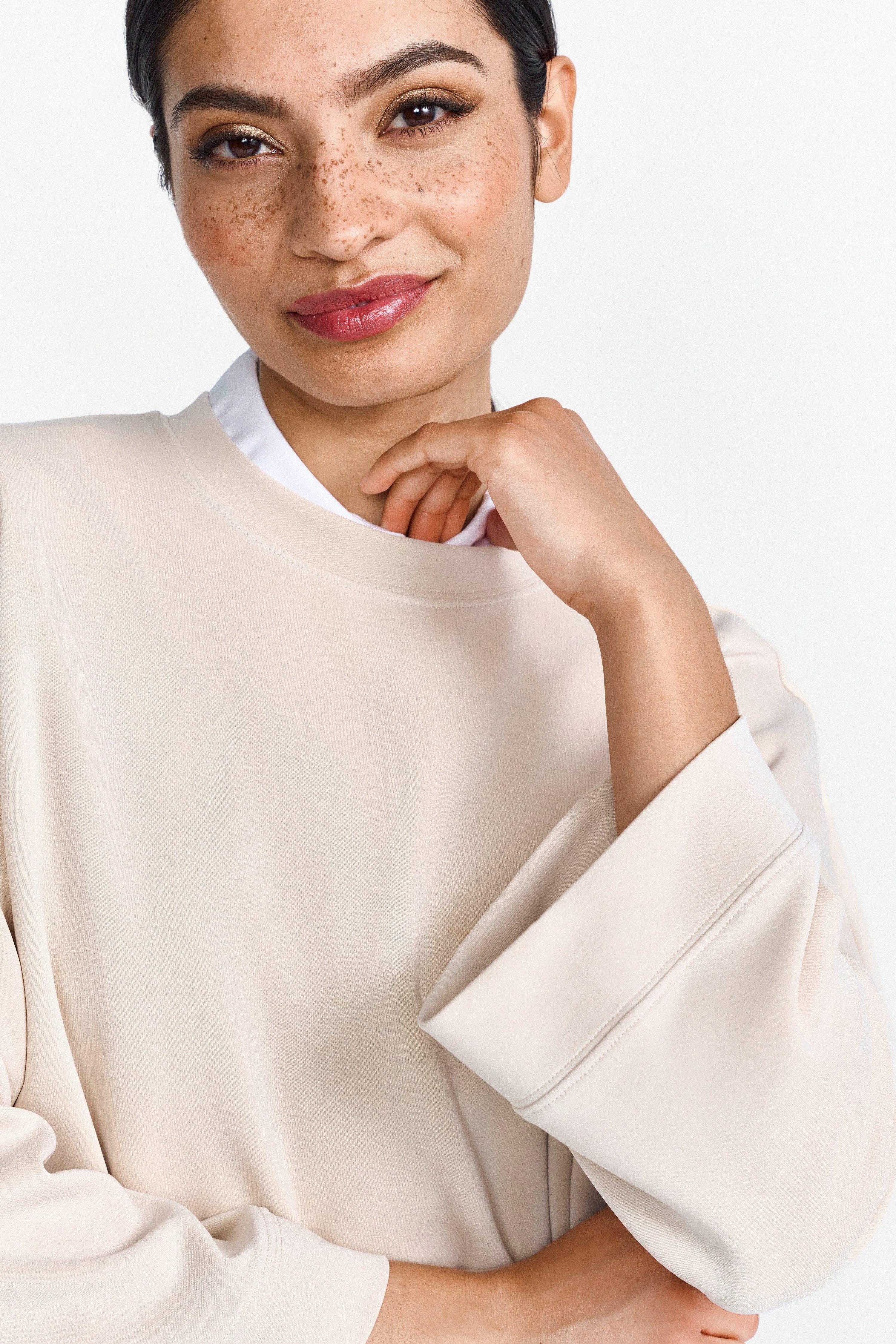 RICHROYAL Kurzarmshirt Tencel peached Shirt modische günstig online kaufen