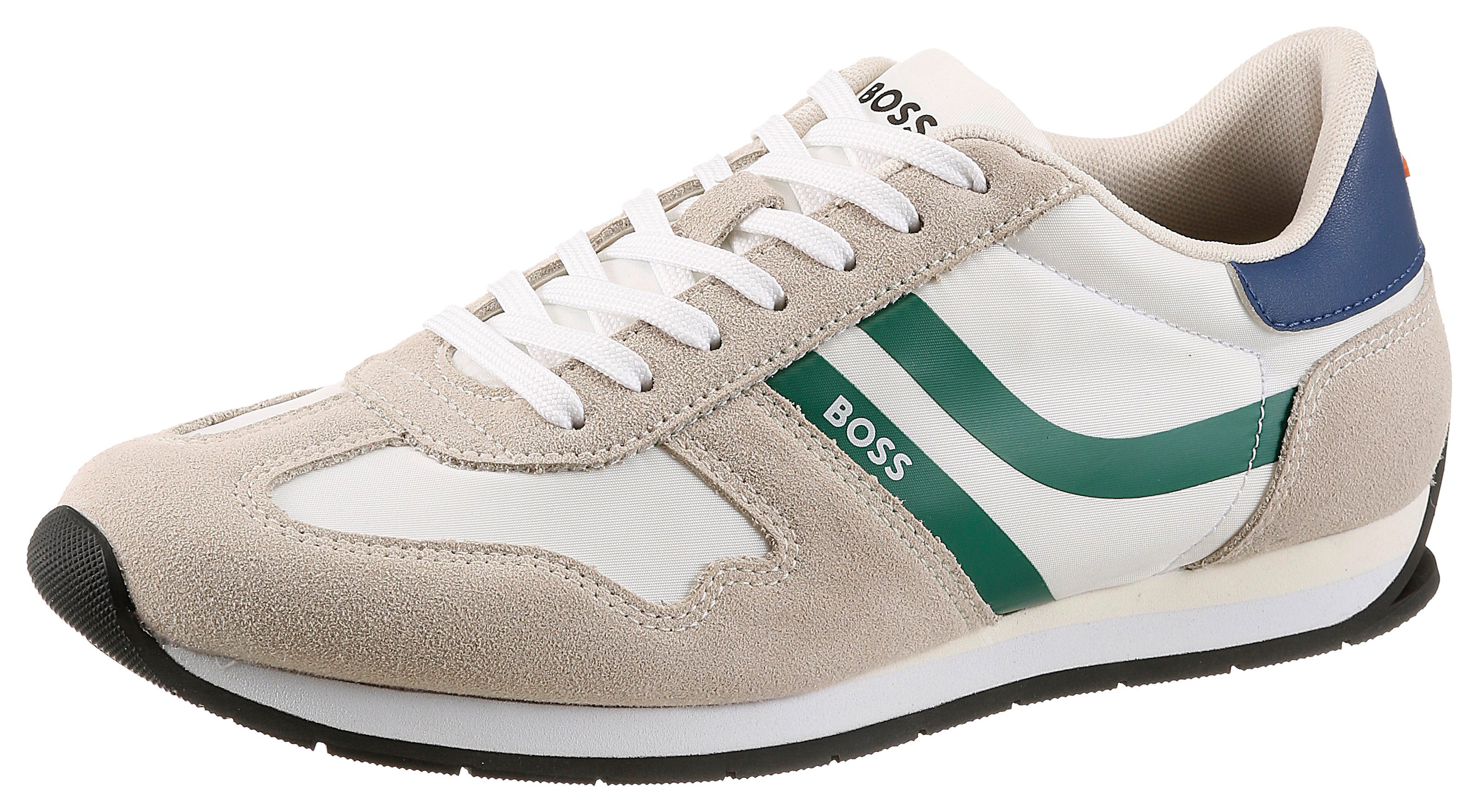 BOSS ORANGE Levon_Runn_ Sneaker Freizeitschuh, Halbschuh, Schnürschuh mit Kontrastbesätzen