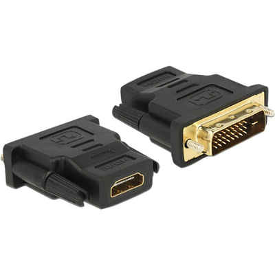 Delock Adapter DVI 24+1 Stecker > HDMI Buchse Audio- & Video-Adapter
