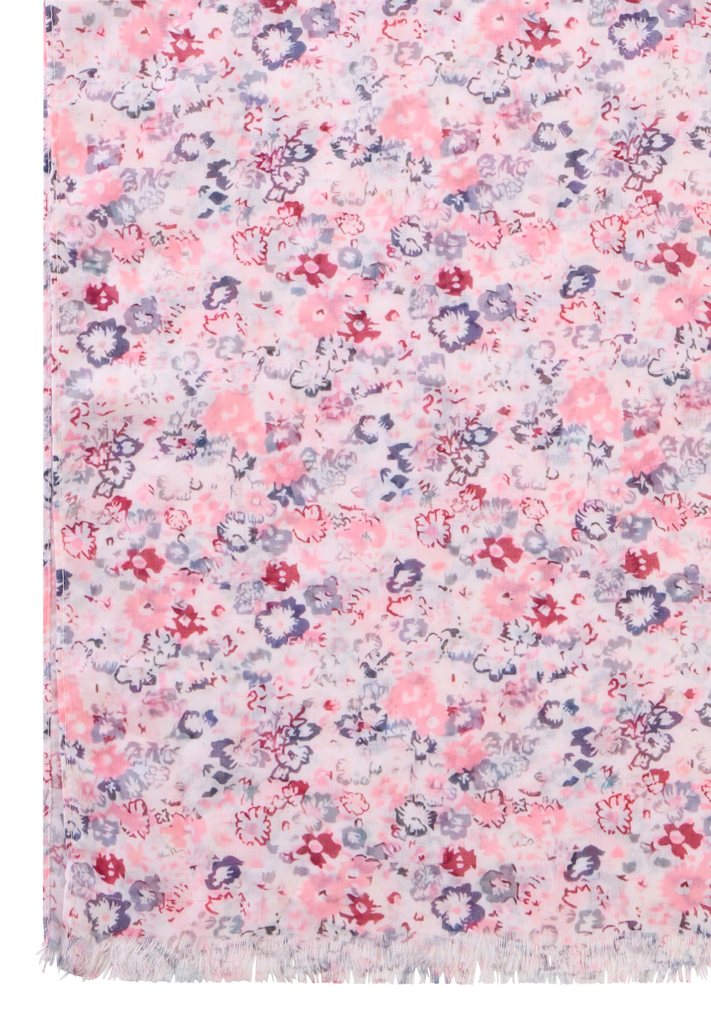 Laura Scott Modetuch, minimalistisch geblümt gemustert - NEW