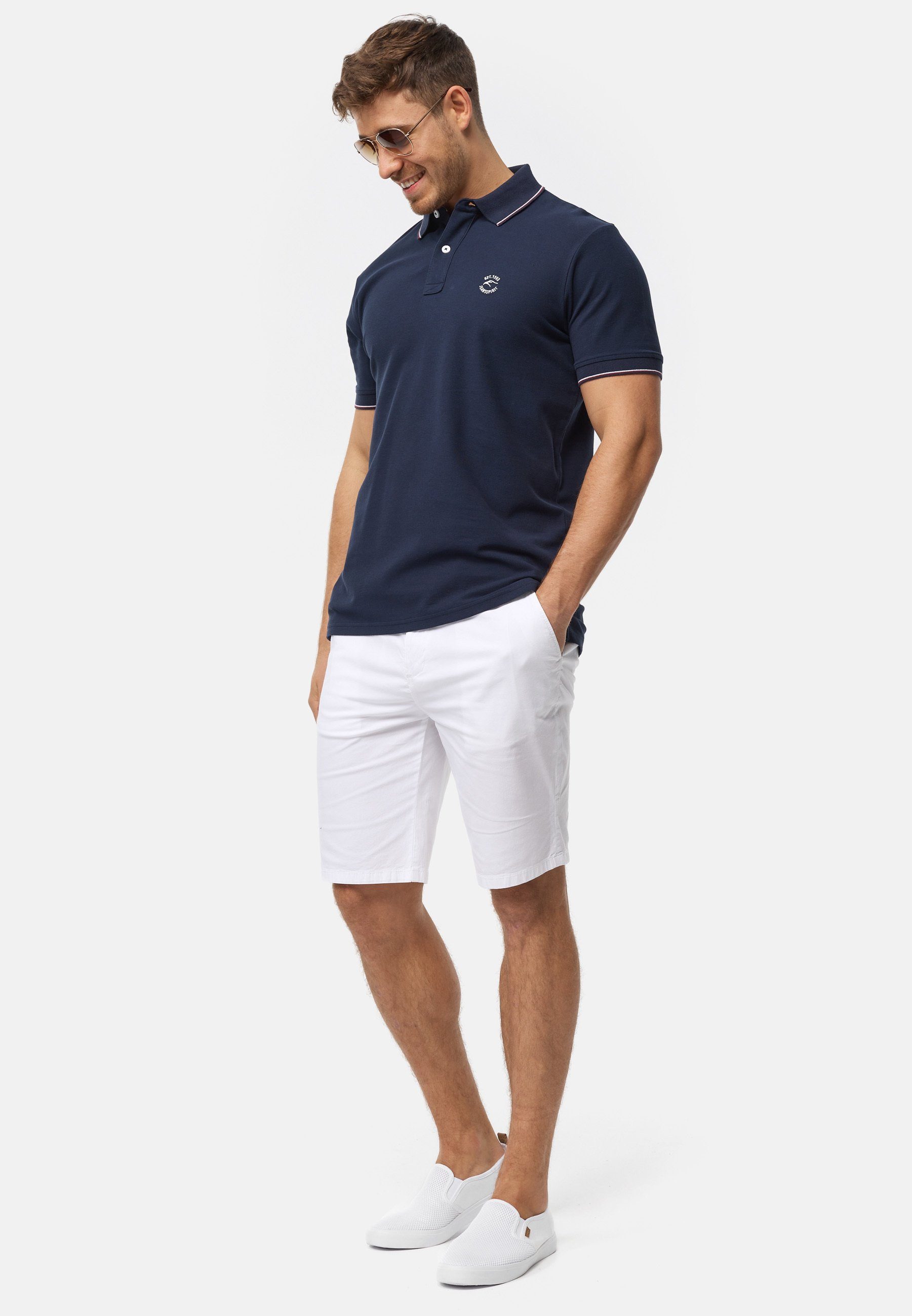 Indicode Poloshirt Herren Wallo Polo Shirt Herrenshirt 100% Baumwolle