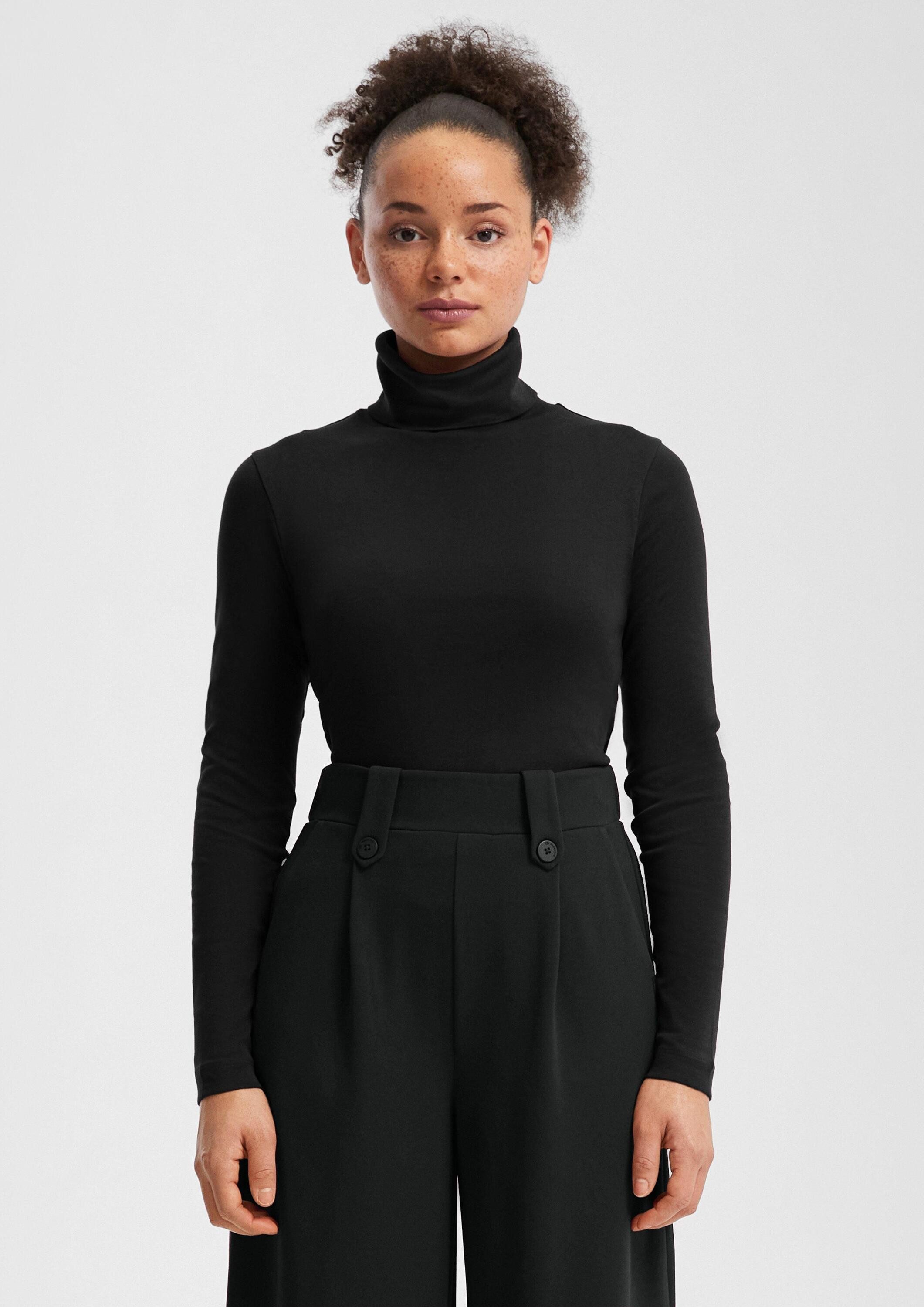 QS Langarmshirt T-Shirt Langarmshirt mit Rollkragen günstig online kaufen