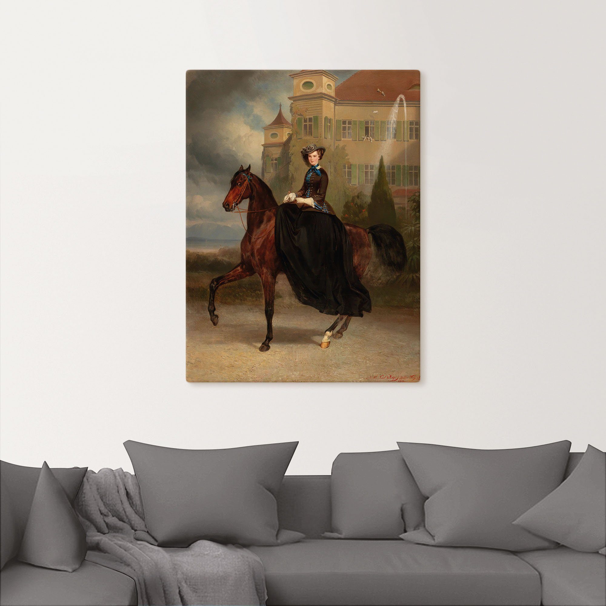 Artland Leinwandbild Kaiserin Elisabeth von Österreich, Historische Persönlichkeiten (1 St), auf Holzrahmen gespannt