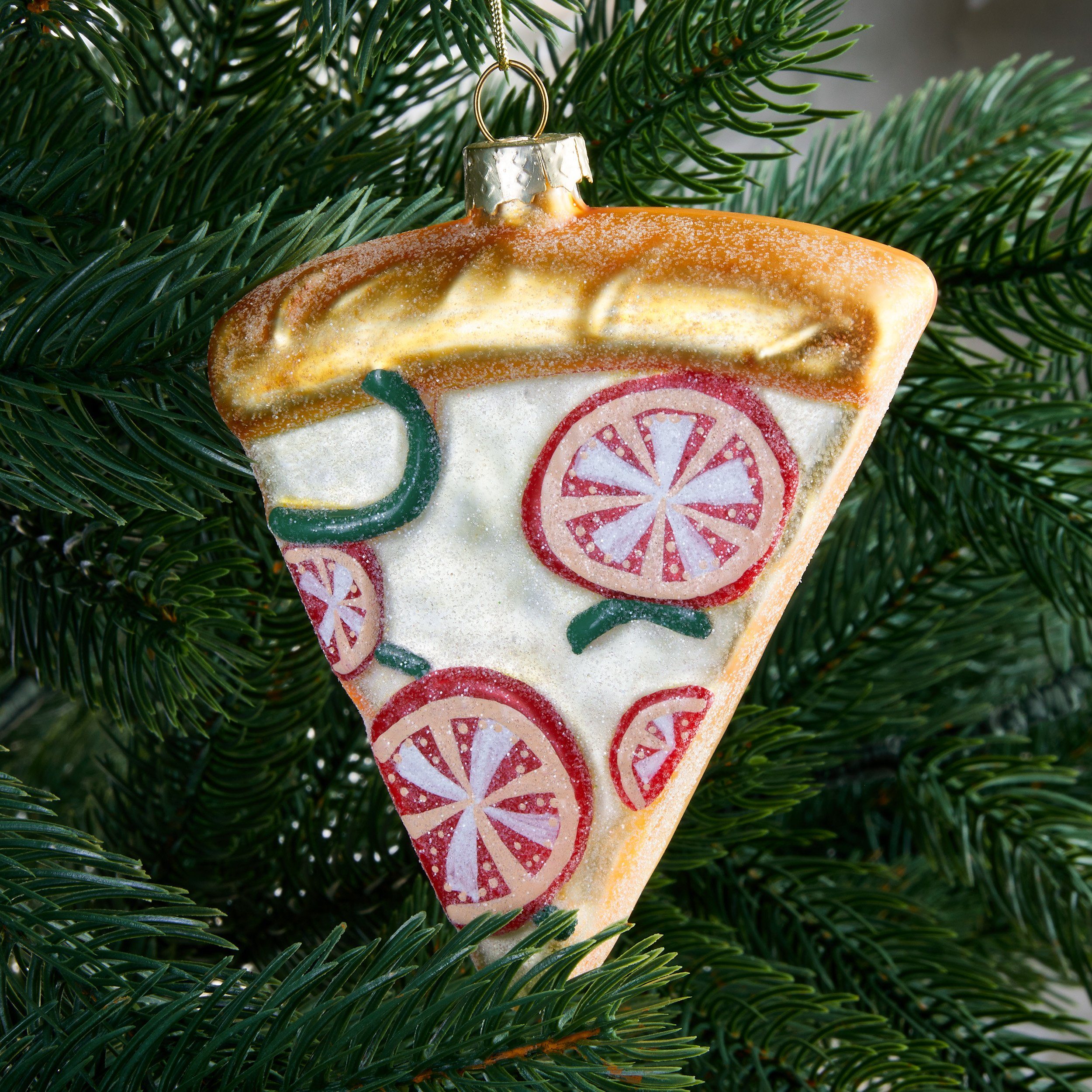 BRUBAKER Weihnachtsbaumkugel Lustige Weihnachtskugel aus Glas - Handbemalt und Mundgeblasen Figuren (1 St), Christbaumschmuck Weihnachtsdeko Anhänger - Deko