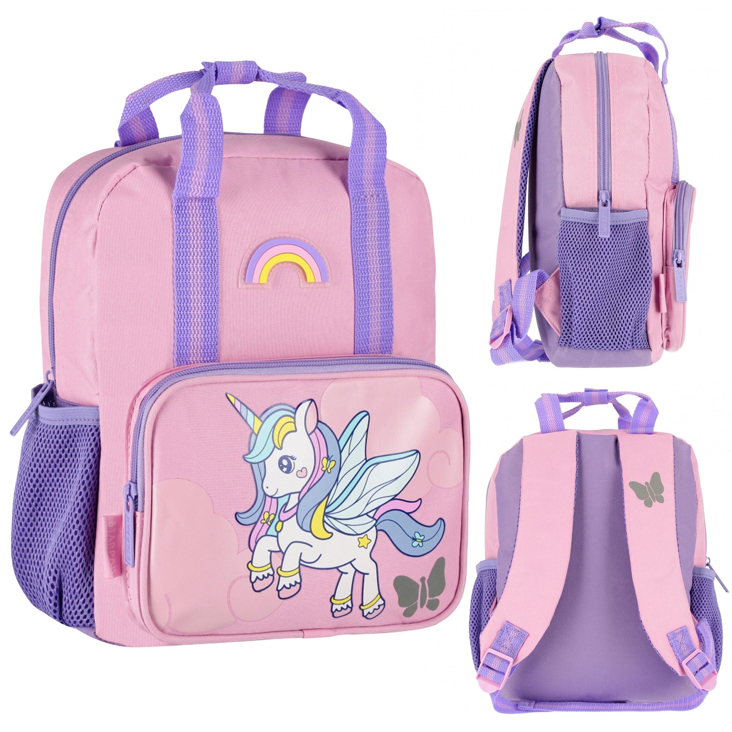 unicorn Schulrucksack Unicorn Vorschulrucksack für Mädchen, rosa 26x23x9cm