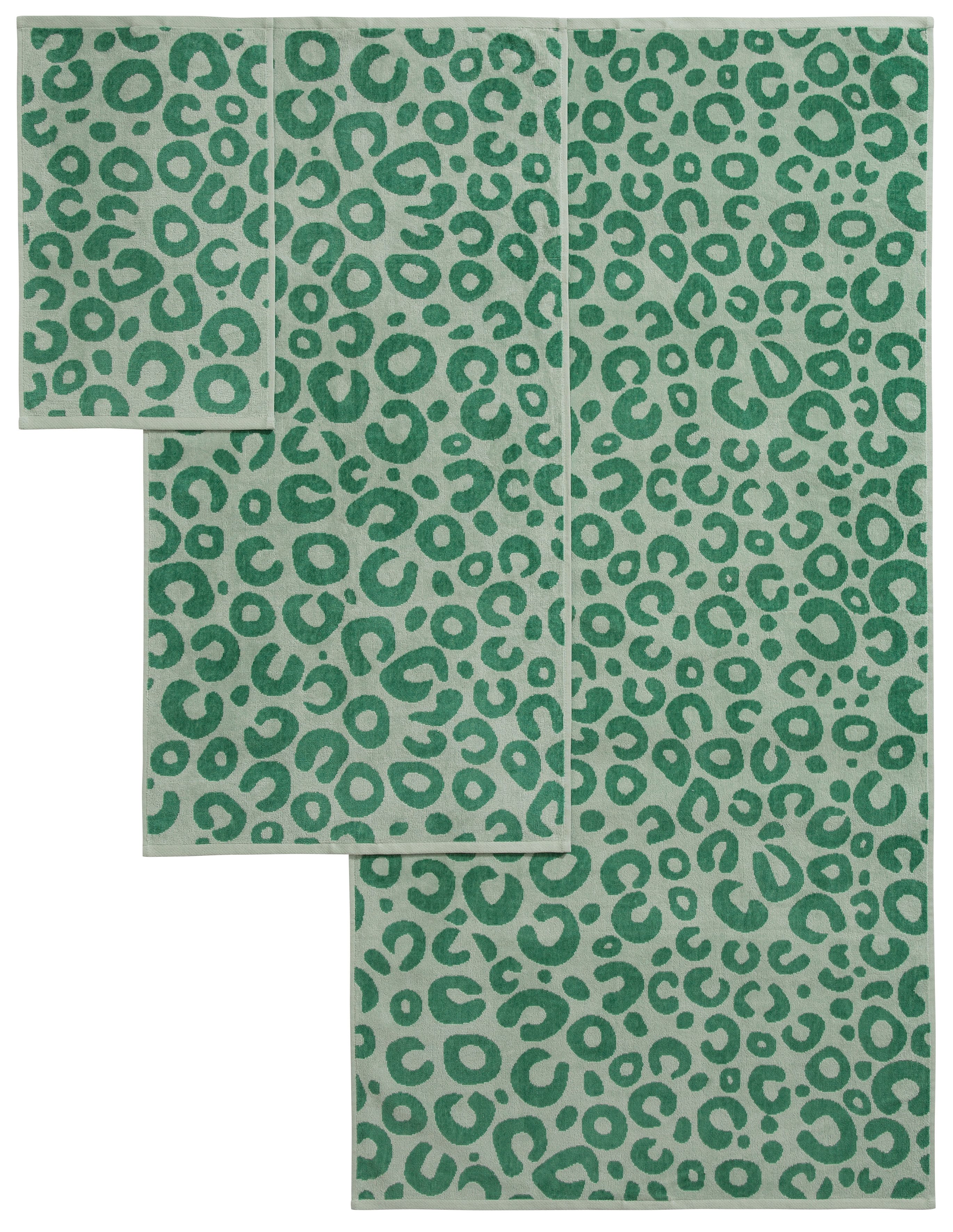 OTTO home Handtuch Set Anna Leopardenmuster, 8-tlg Handtuch-Set, 100% Baumwolle, Frottiervelours (Set, 8-St), Duschtücher, Handtücher und Gästetücher, weich, mo – Bild 4 von 5